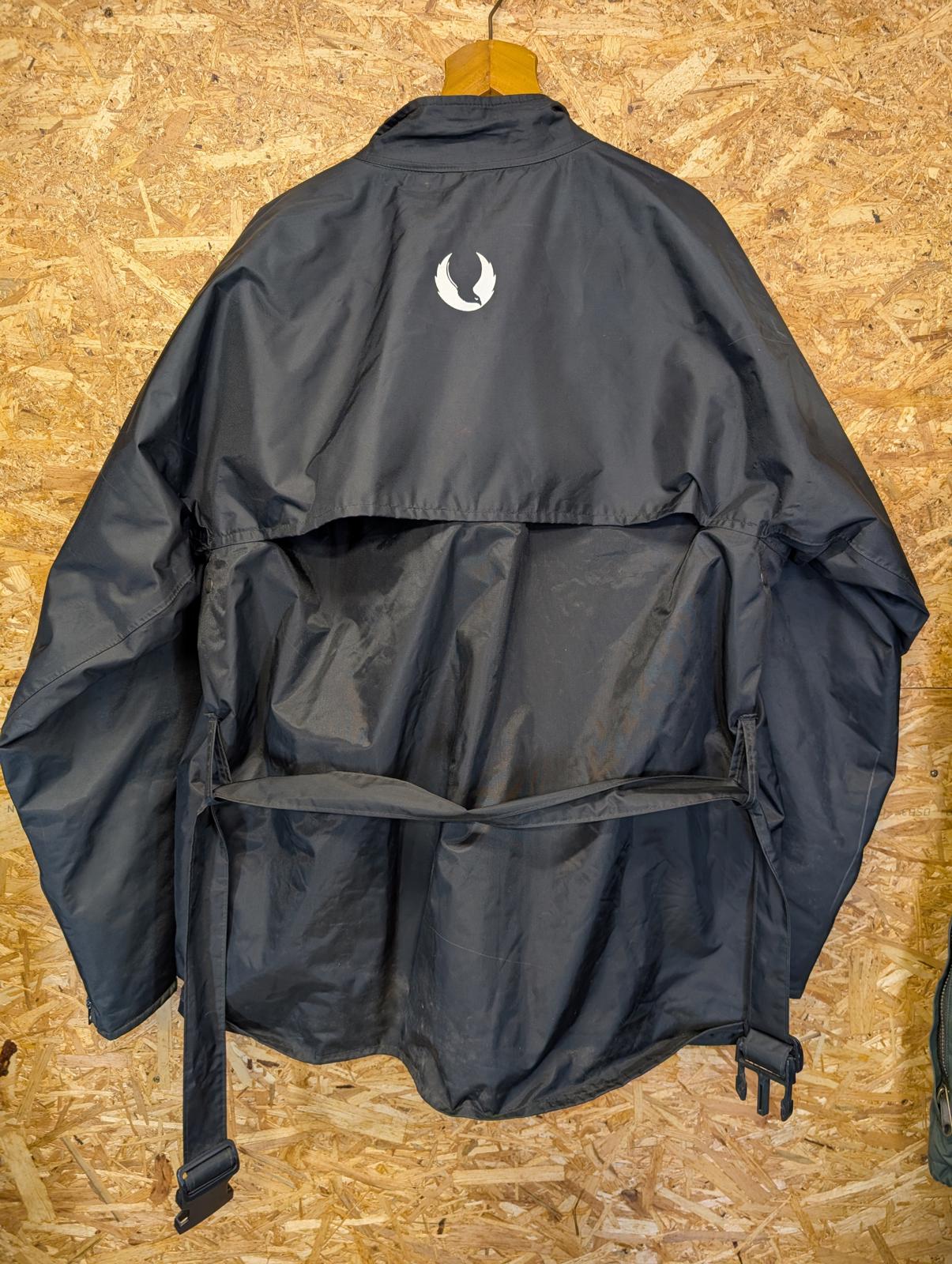 Vintage Belstaff Townmaster Motorcycle Jacket XL Men Black 80s Belted Waterproof