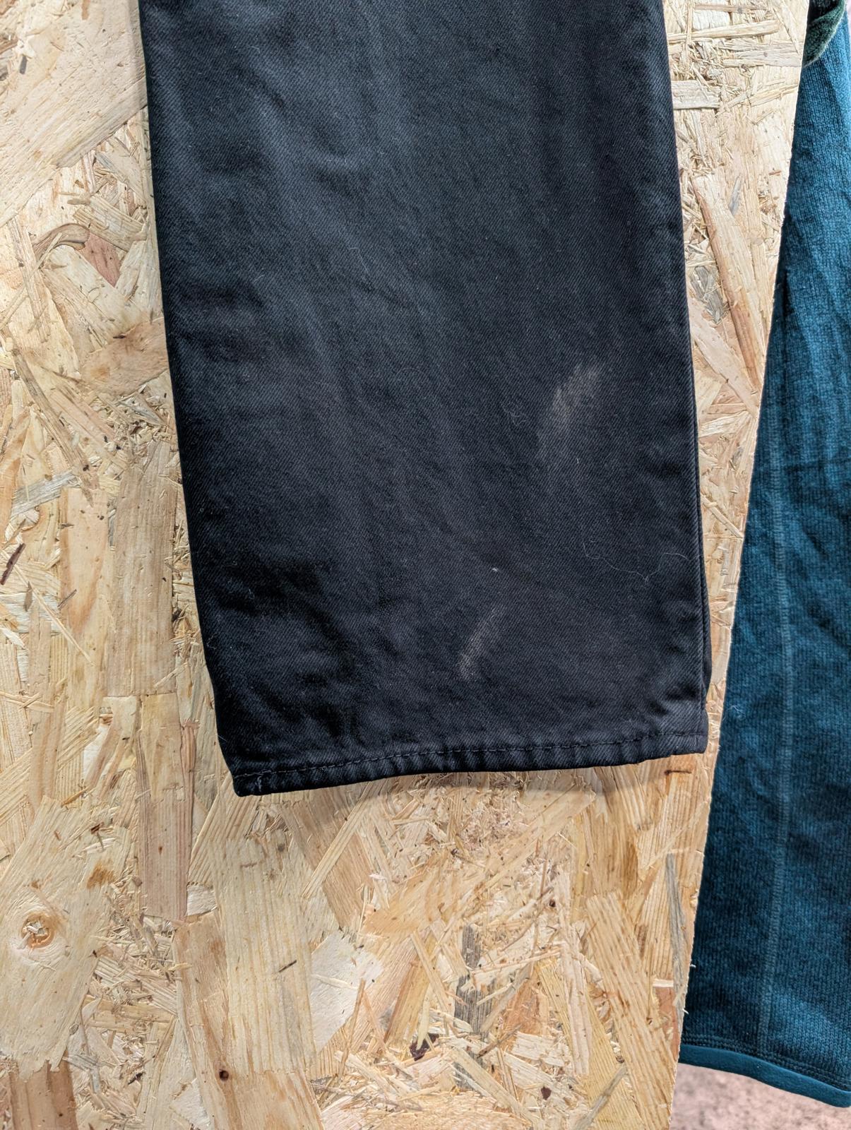 Levis 501 Black Jeans W38 L34 Men Vintage Straight Leg Button Fly Premium Big-E