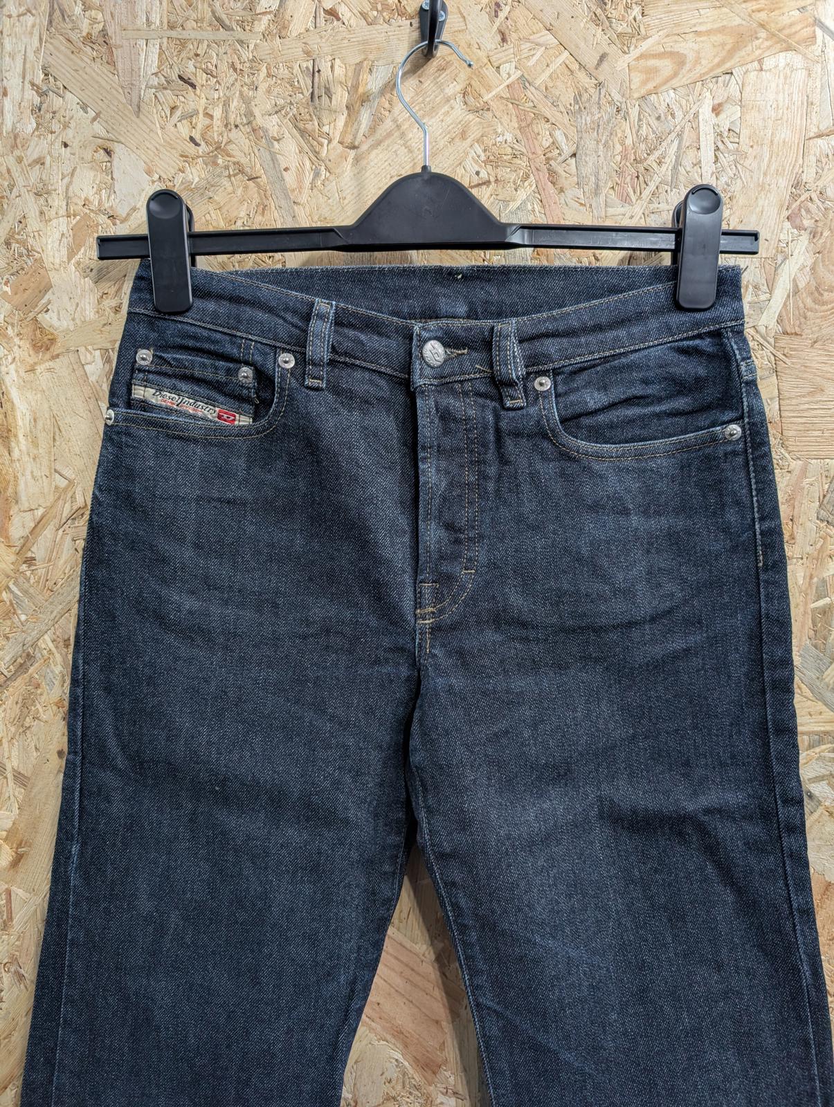 Diesel Skint Low Rise Jeans W27 L31 Men Navy Blue Dark Y2K Made in Italy