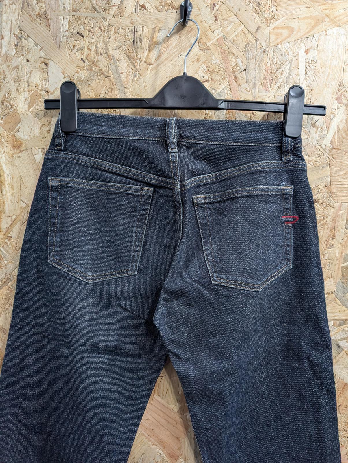 Diesel Skint Low Rise Jeans W27 L31 Men Navy Blue Dark Y2K Made in Italy