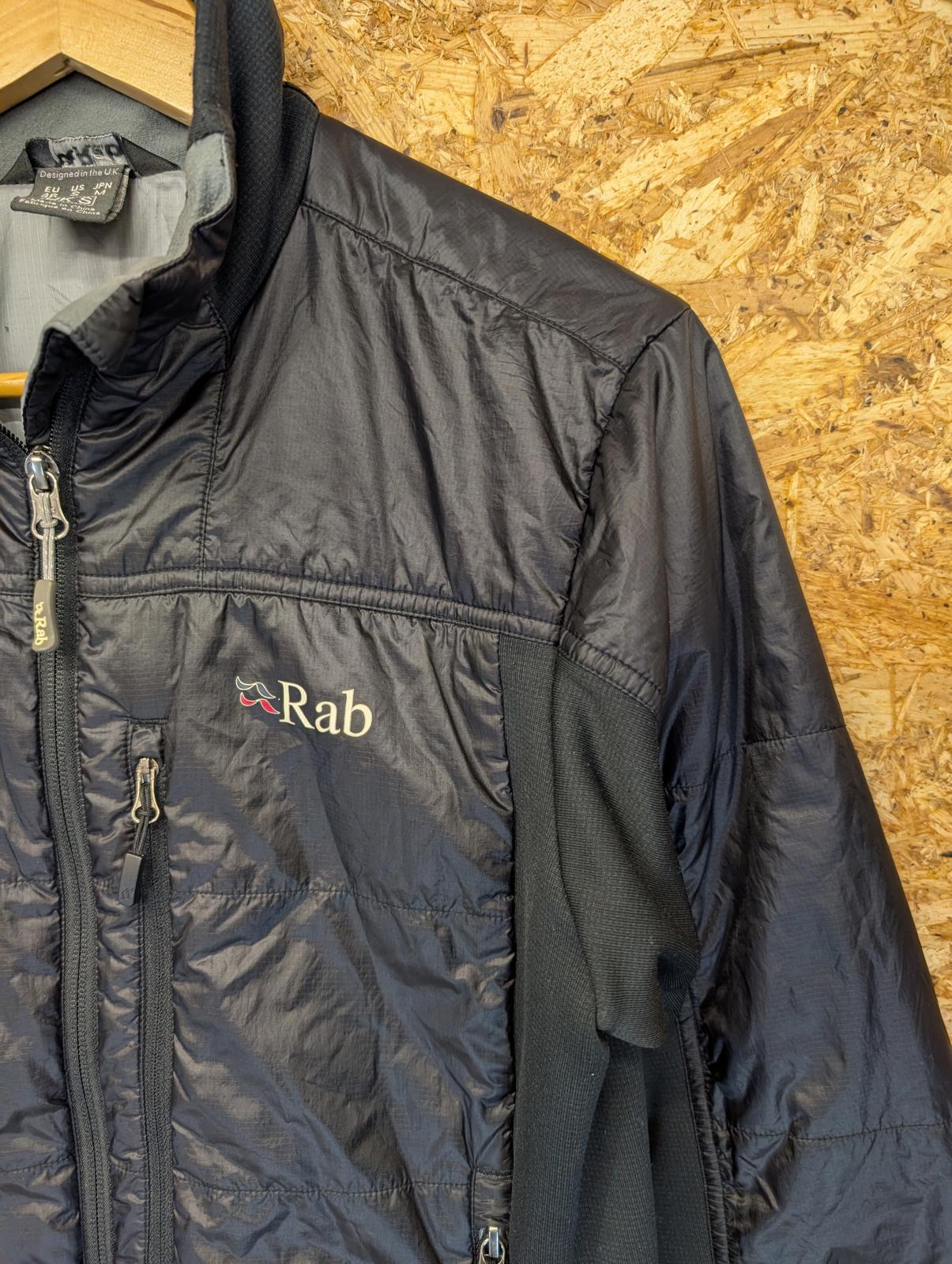 Rab Generator Stretch Jacket Small Men Black Lightweight Rain Shell Coat Track