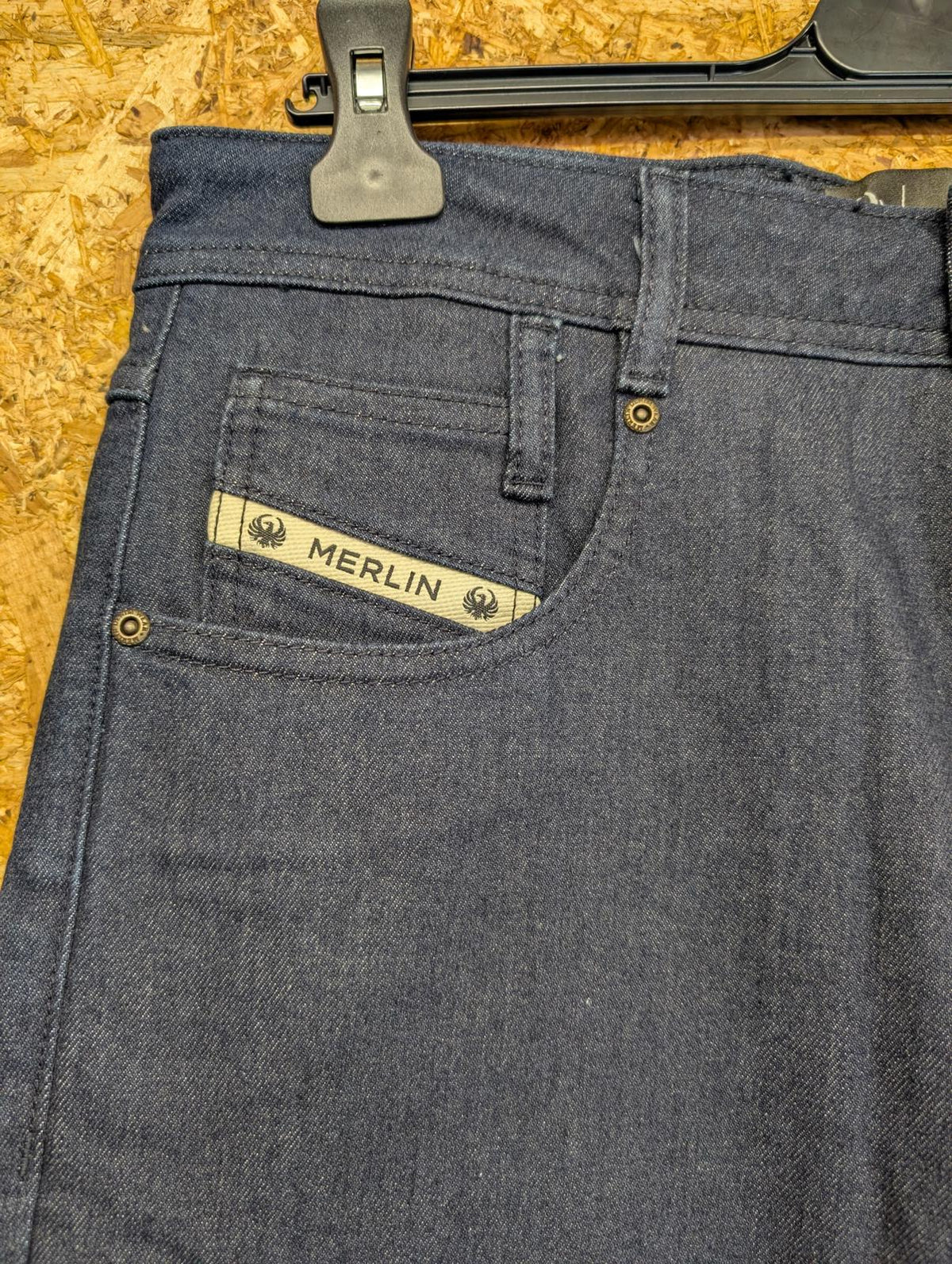Merlin Dunford Riding Jeans Size W32 L32 Men Motorcycle Navy Blue Denim New