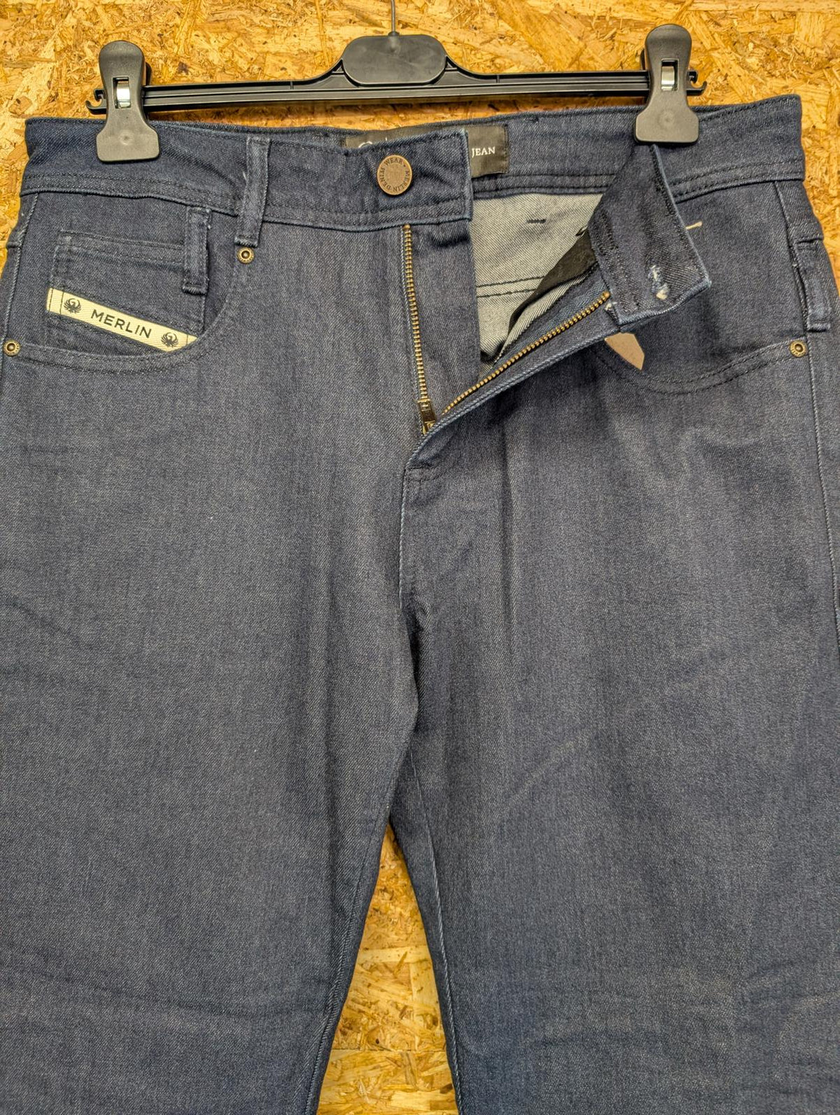 Merlin Dunford Riding Jeans Size W32 L32 Men Motorcycle Navy Blue Denim New