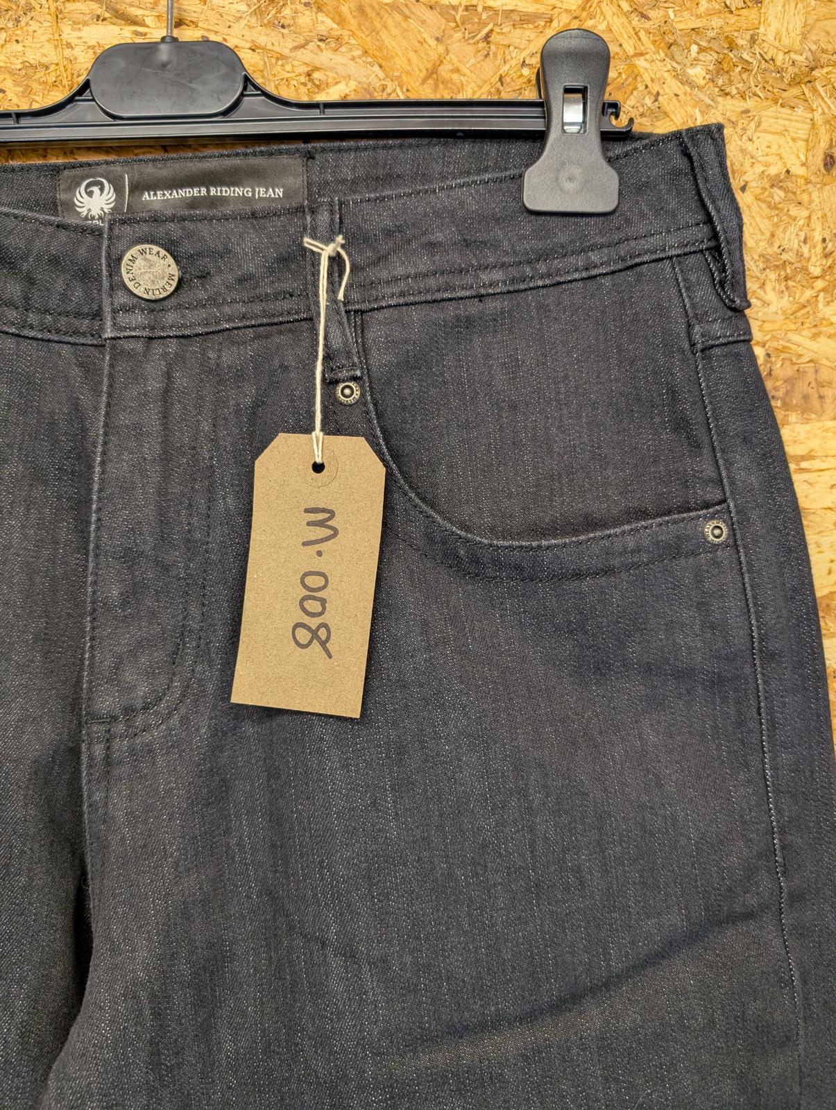 Merlin Alexander Riding Jeans Size W32 L32 Men Motorcycle Grey Black Denim New