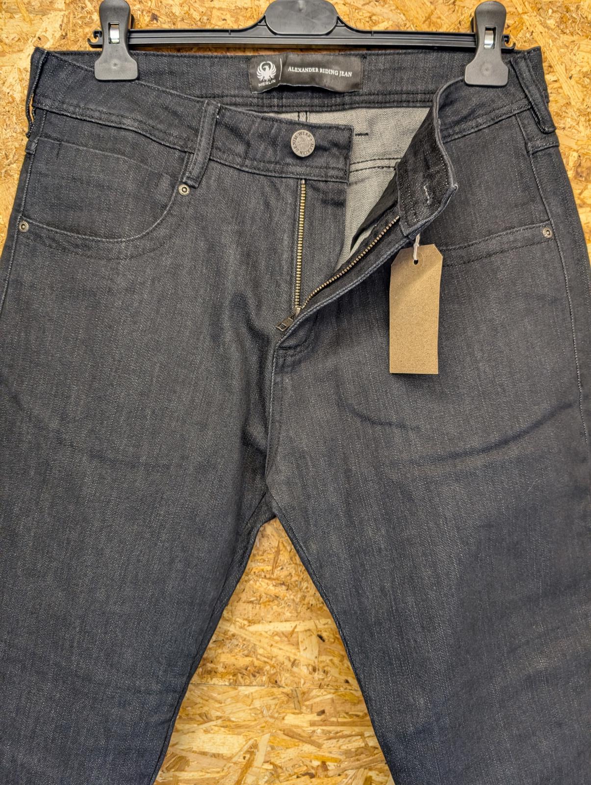 Merlin Alexander Riding Jeans Size W32 L32 Men Motorcycle Grey Black Denim New