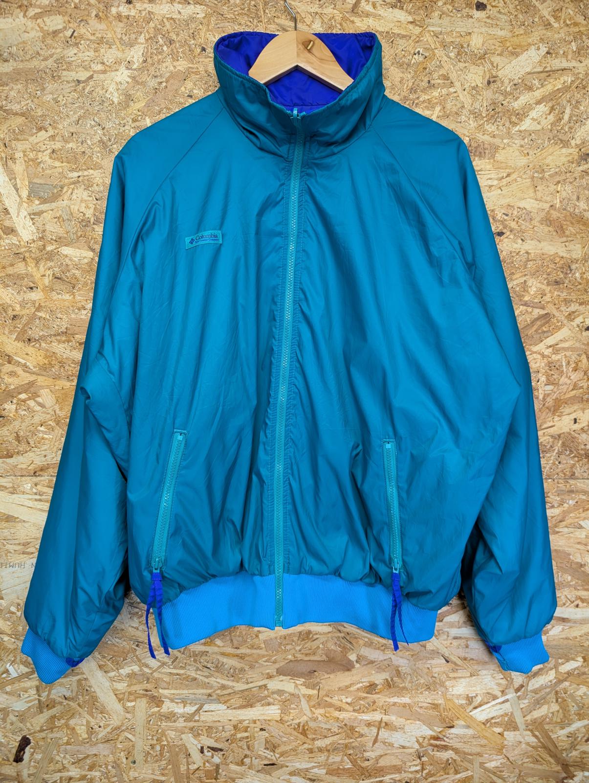 Vintage Columbia Reversible Jacket XL Men Waterproof Thinsulate 90s Retro Hiking