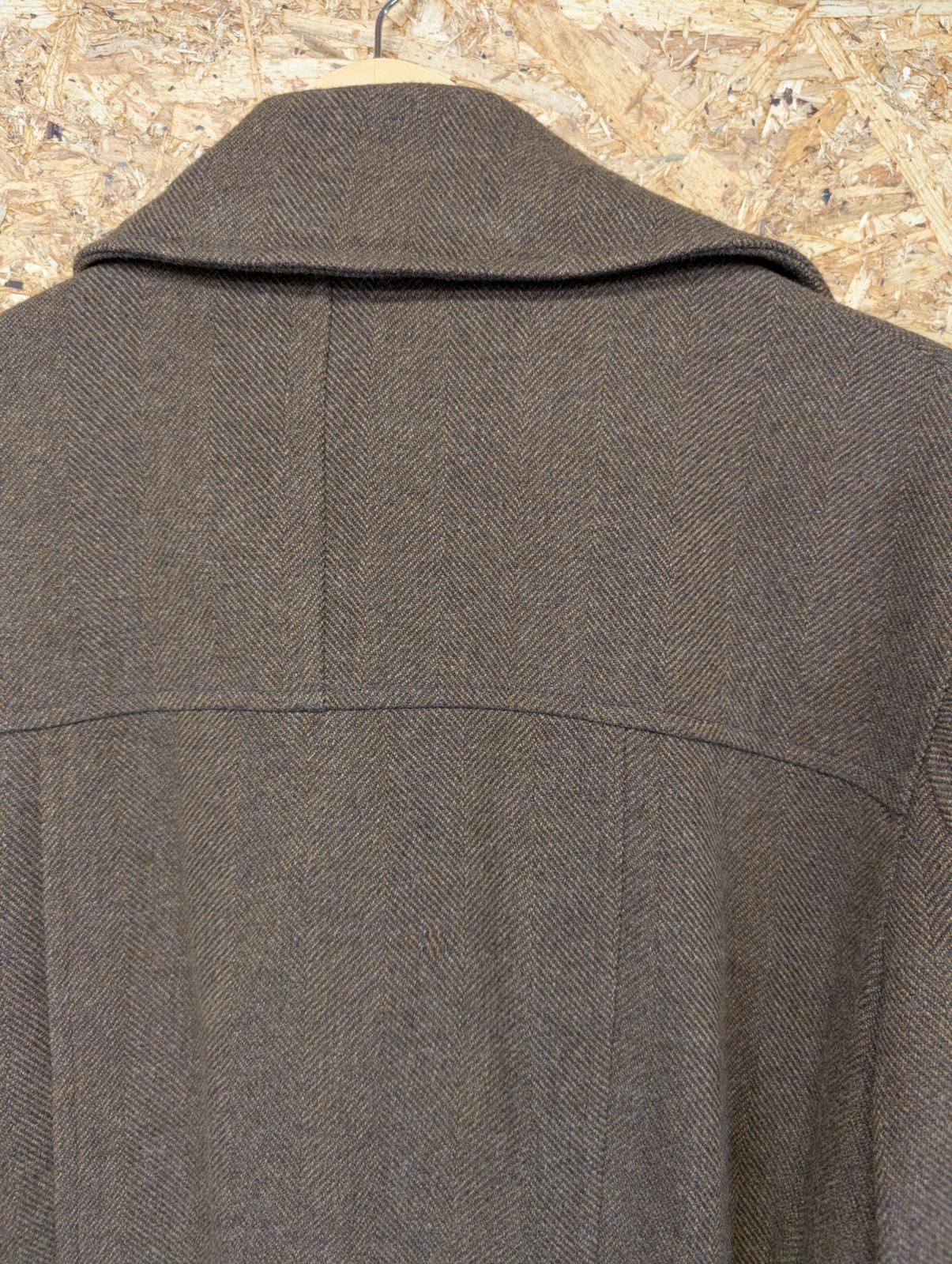 Oliver Spencer Double Breasted Brown Jacket Men Medium 40 Tweed Wool Made in UK