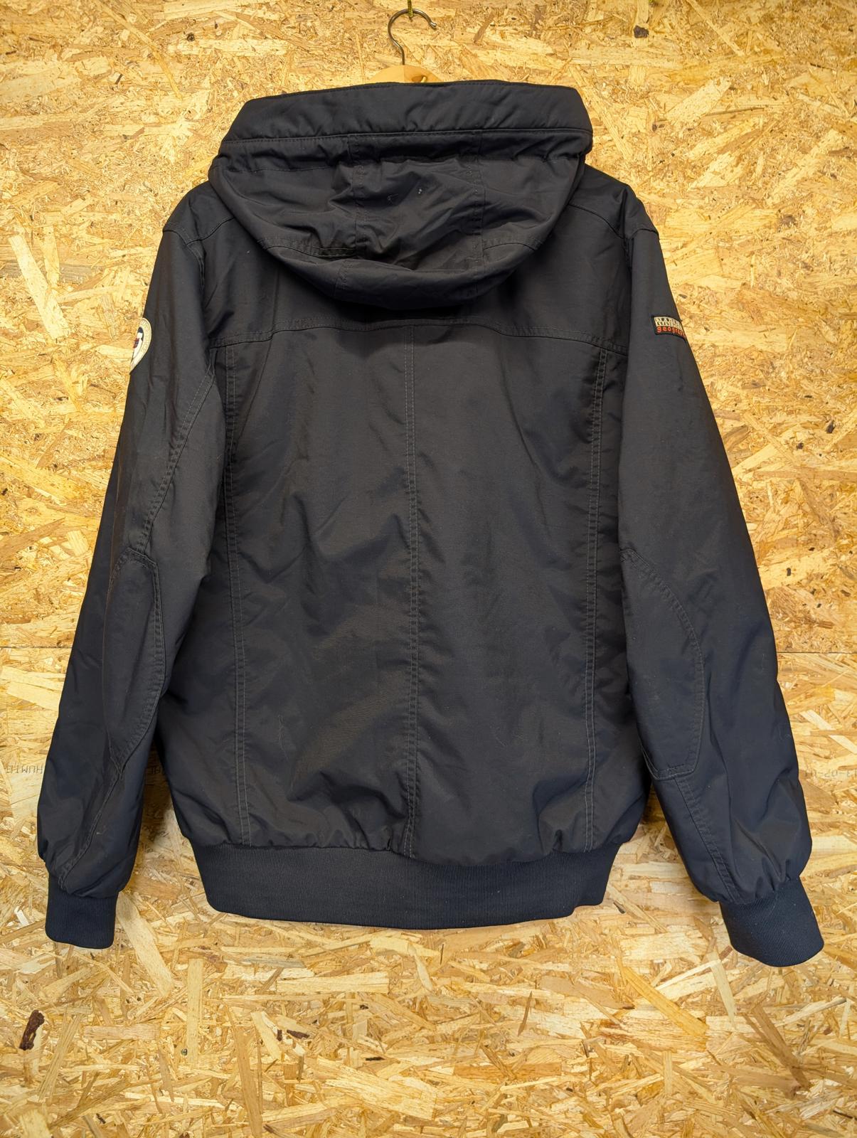 Napapijri Padded Parka Jacket XXL Men Insulated Puffa Warm Black Coat Hooded