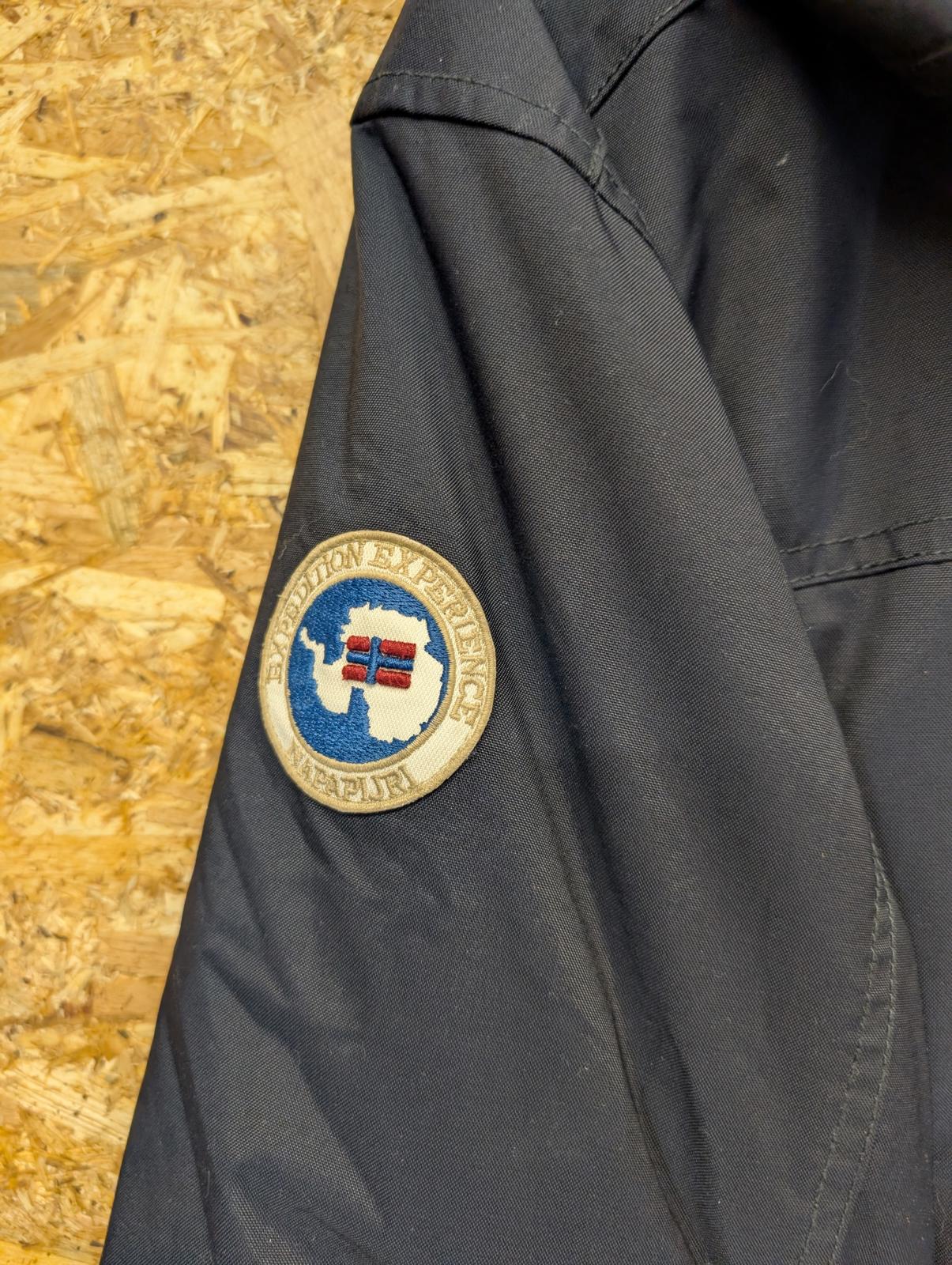 Napapijri Padded Parka Jacket XXL Men Insulated Puffa Warm Black Coat Hooded