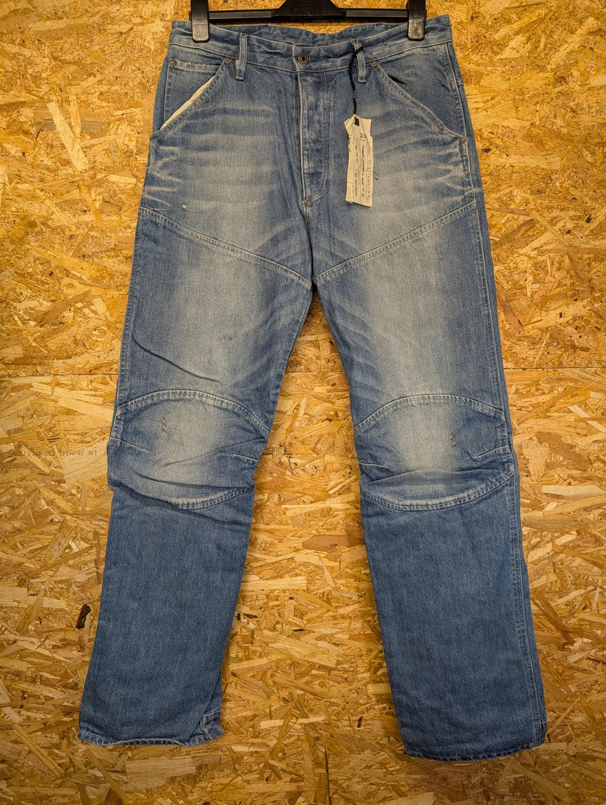 G-Star 5620 3D Loose Jeans W34 L34 Men Straight Leg Mid Blue Denim Baggy Y2K