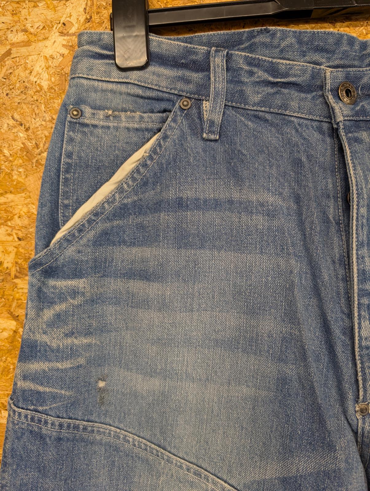 G-Star 5620 3D Loose Jeans W34 L34 Men Straight Leg Mid Blue Denim Baggy Y2K