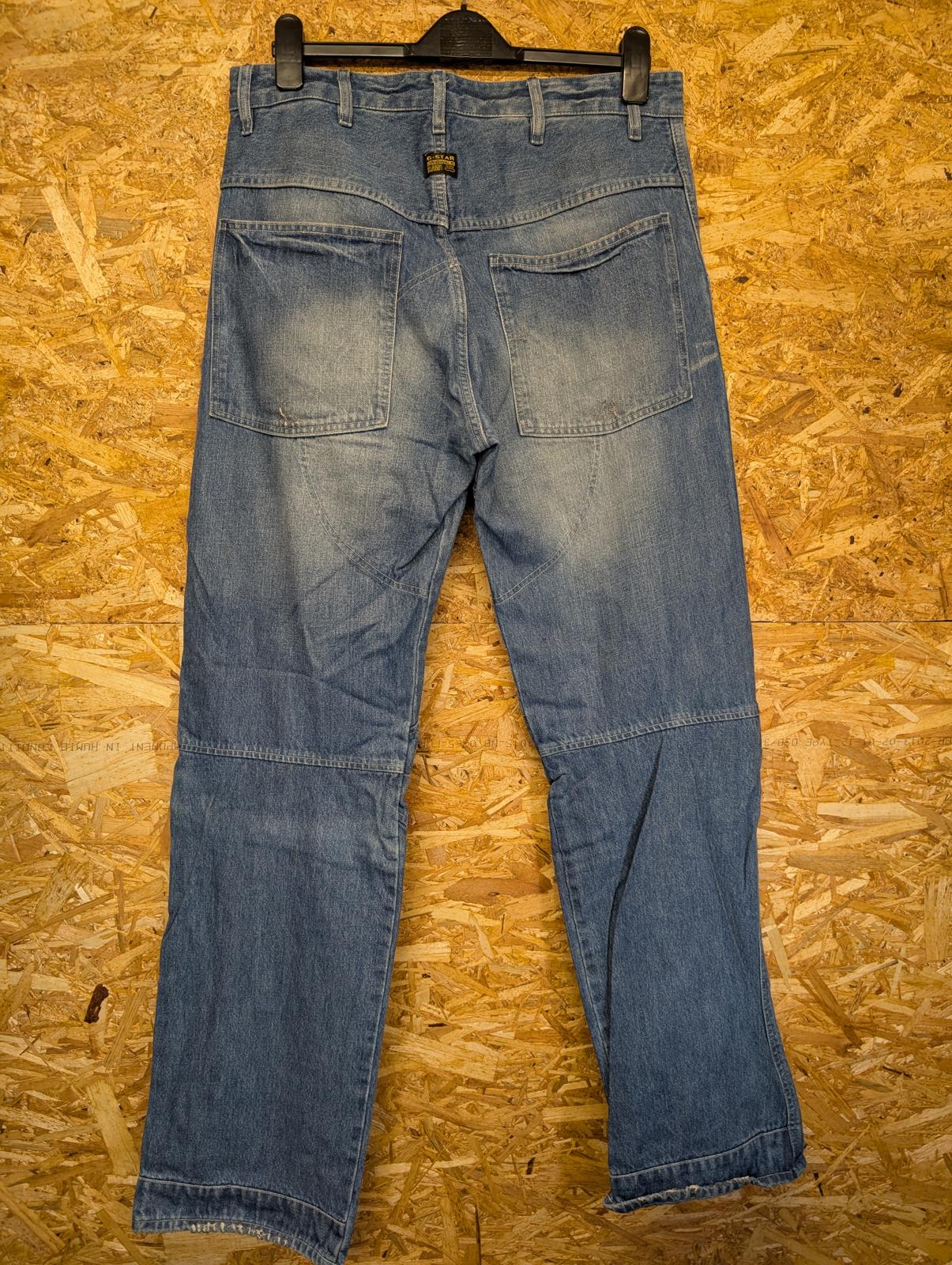 G-Star 5620 3D Loose Jeans W34 L34 Men Straight Leg Mid Blue Denim Baggy Y2K