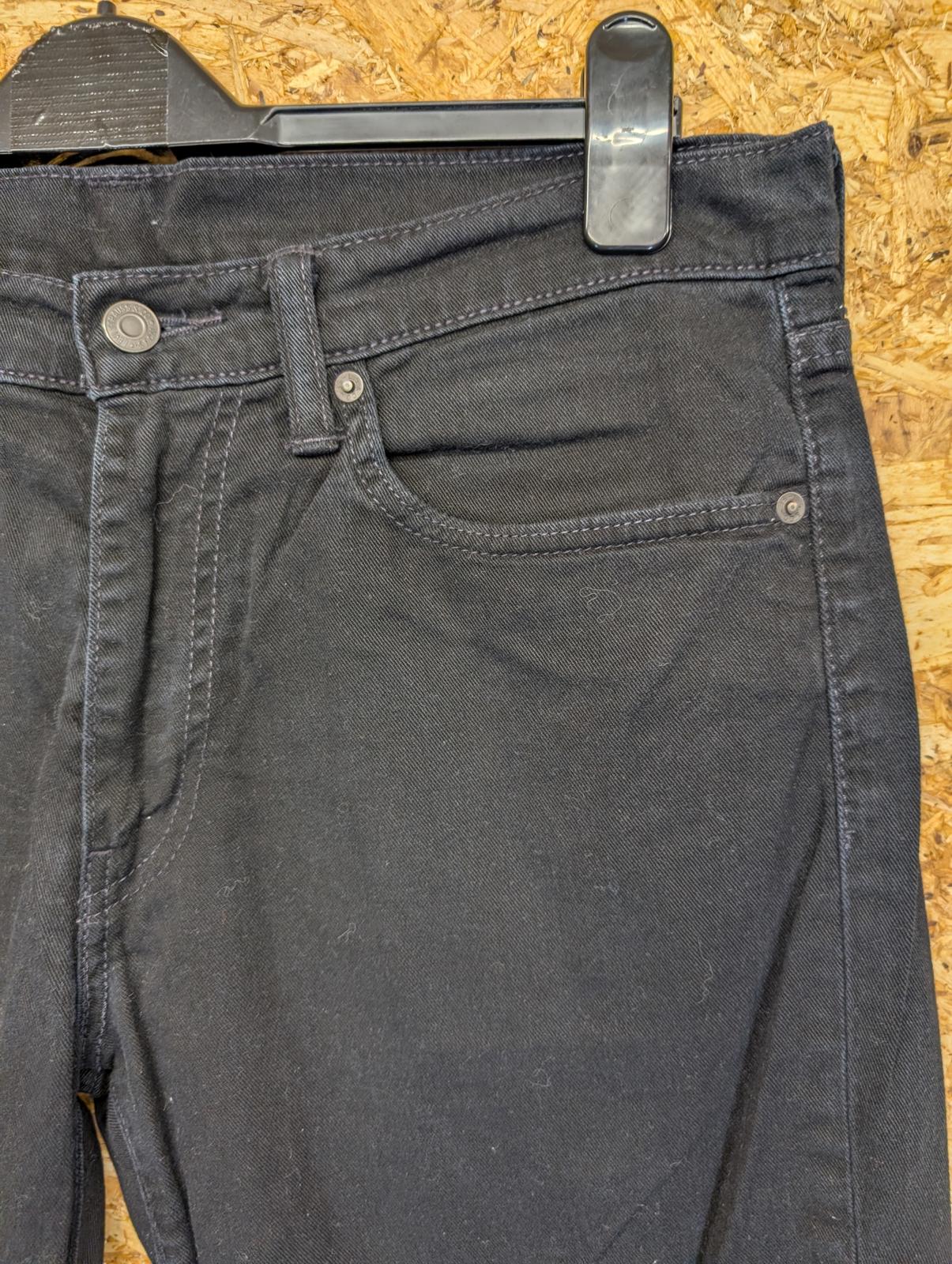 Levis 511 Slim Black Jeans W34 L32 Men Straight Stretch Big E Red Tab Premium