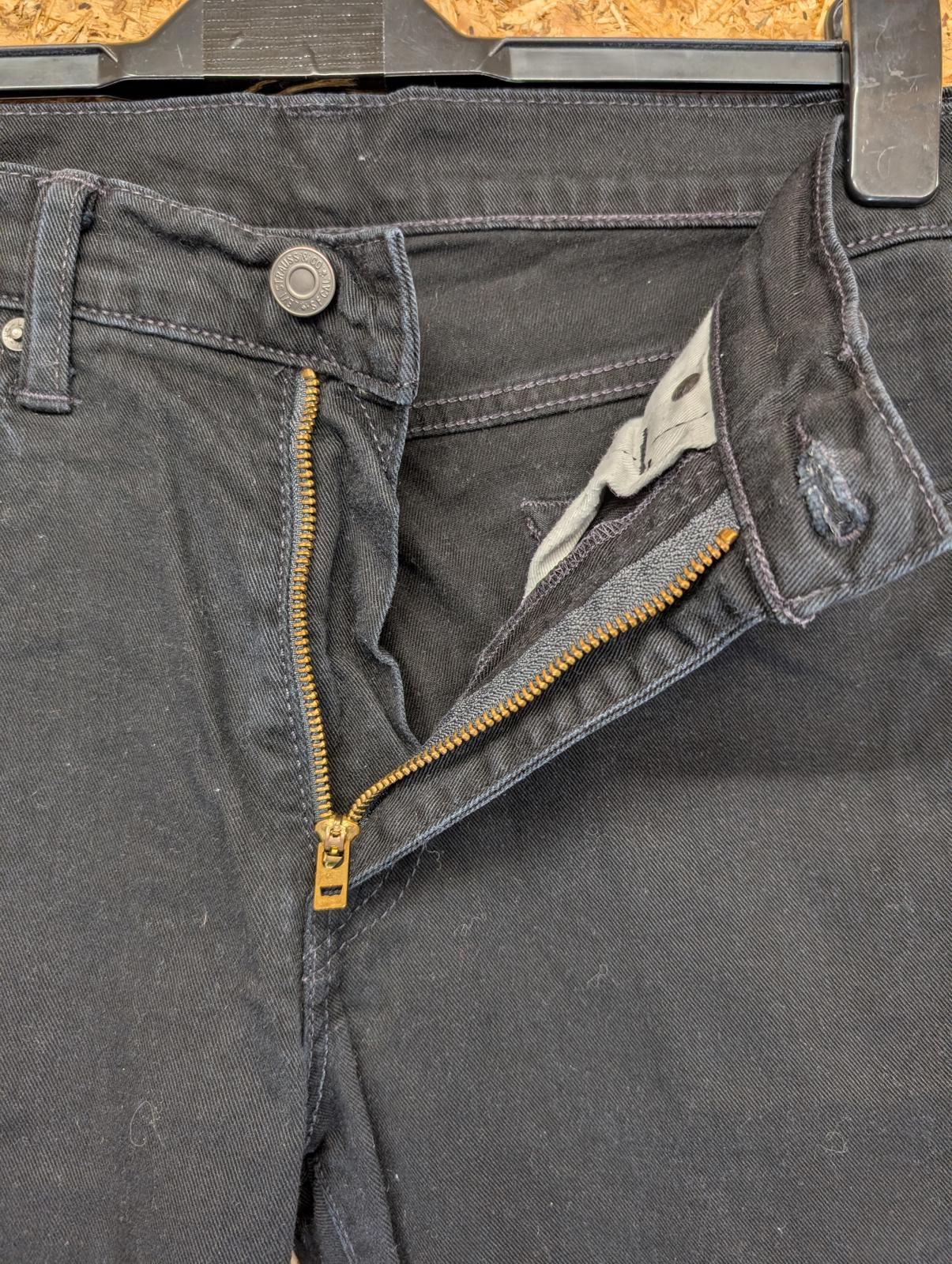 Levis 511 Slim Black Jeans W34 L32 Men Straight Stretch Big E Red Tab Premium