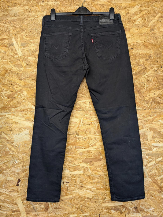 Levis 511 Slim Black Jeans W34 L32 Men Straight Stretch Big E Red Tab Premium