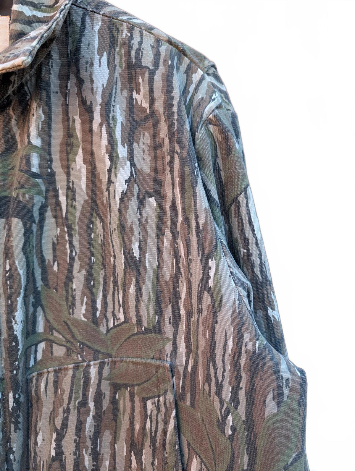 Vintage Walls Real Tree Camo Coveralls Men XL Tall Full Zip Hunting Blizzard USA