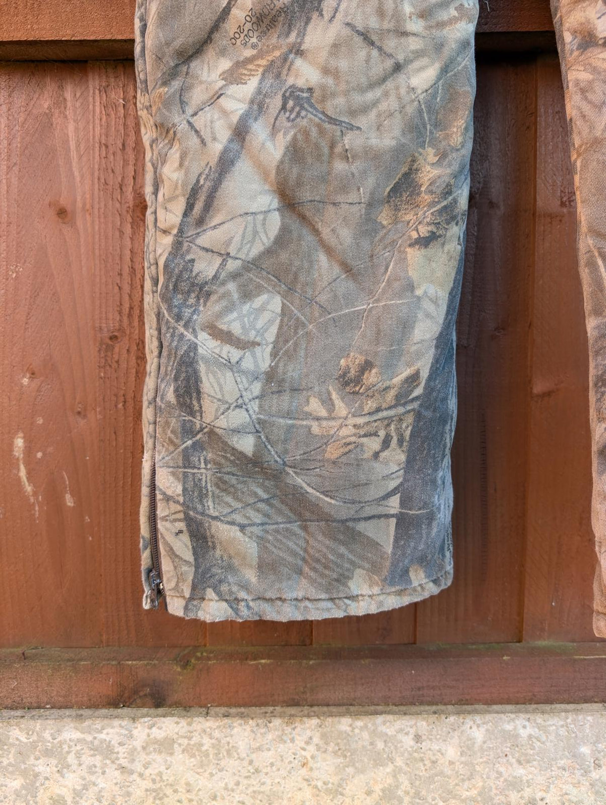 DuxBak Real Tree Camo Dungarees W42 XXL USA Bib Overall Insulated Waders Liner