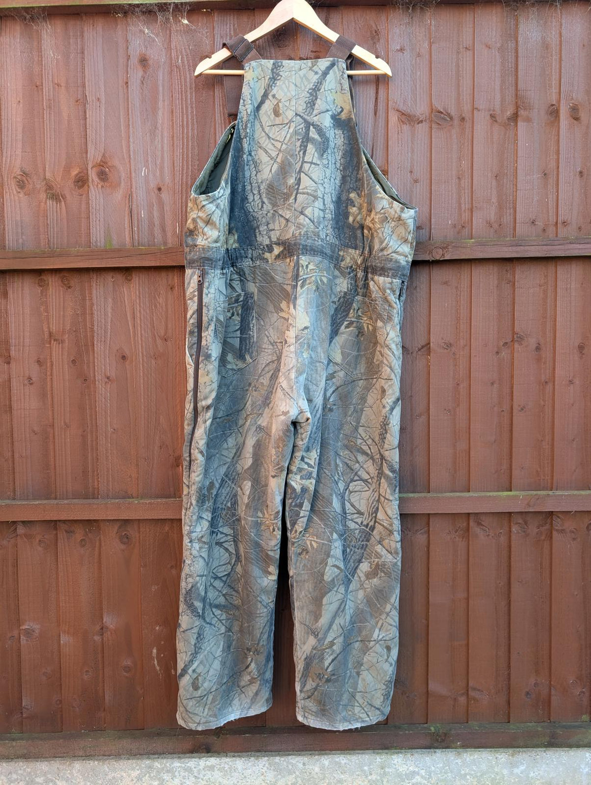 DuxBak Real Tree Camo Dungarees W42 XXL USA Bib Overall Insulated Waders Liner