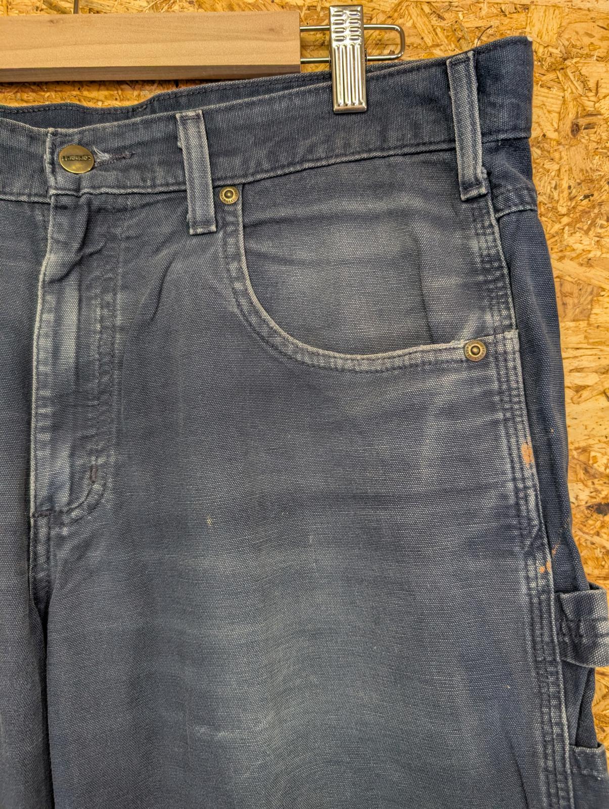 Carhartt Carpenter Jeans W33 L30 Men Loose Fit Navy Blue Denim Rugged USA