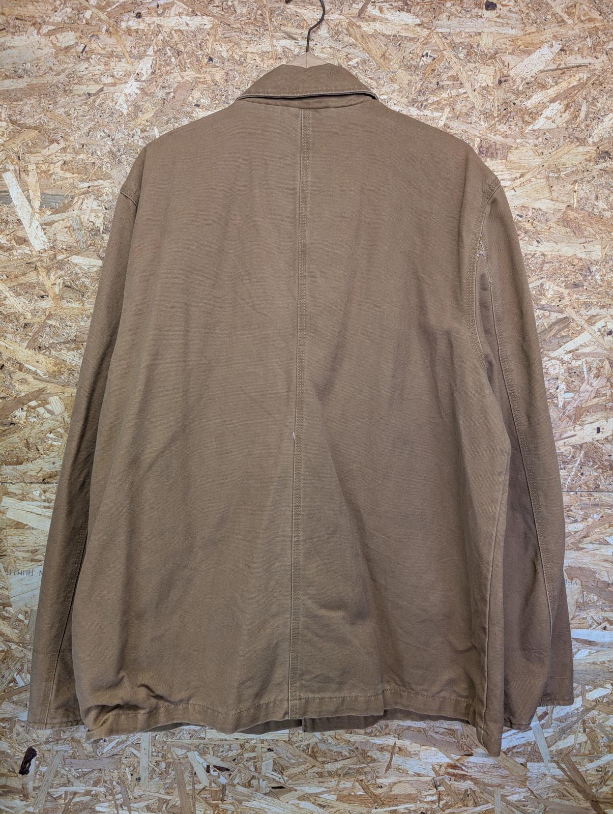 Stronghold Canvas Chore Jacket XXL Men Duck Tan Denim Pockets Utility Brown