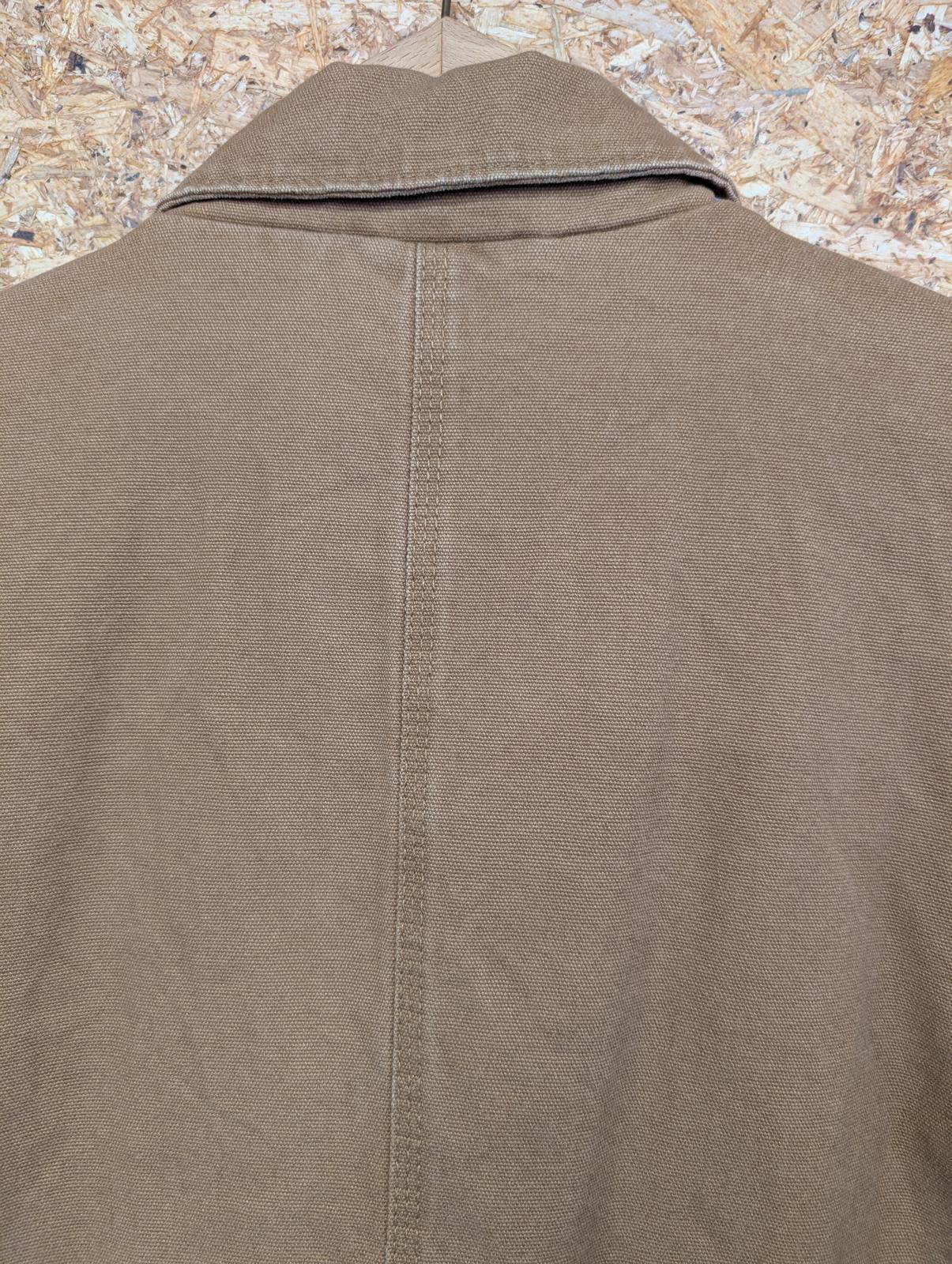 Stronghold Canvas Chore Jacket XXL Men Duck Tan Denim Pockets Utility Brown