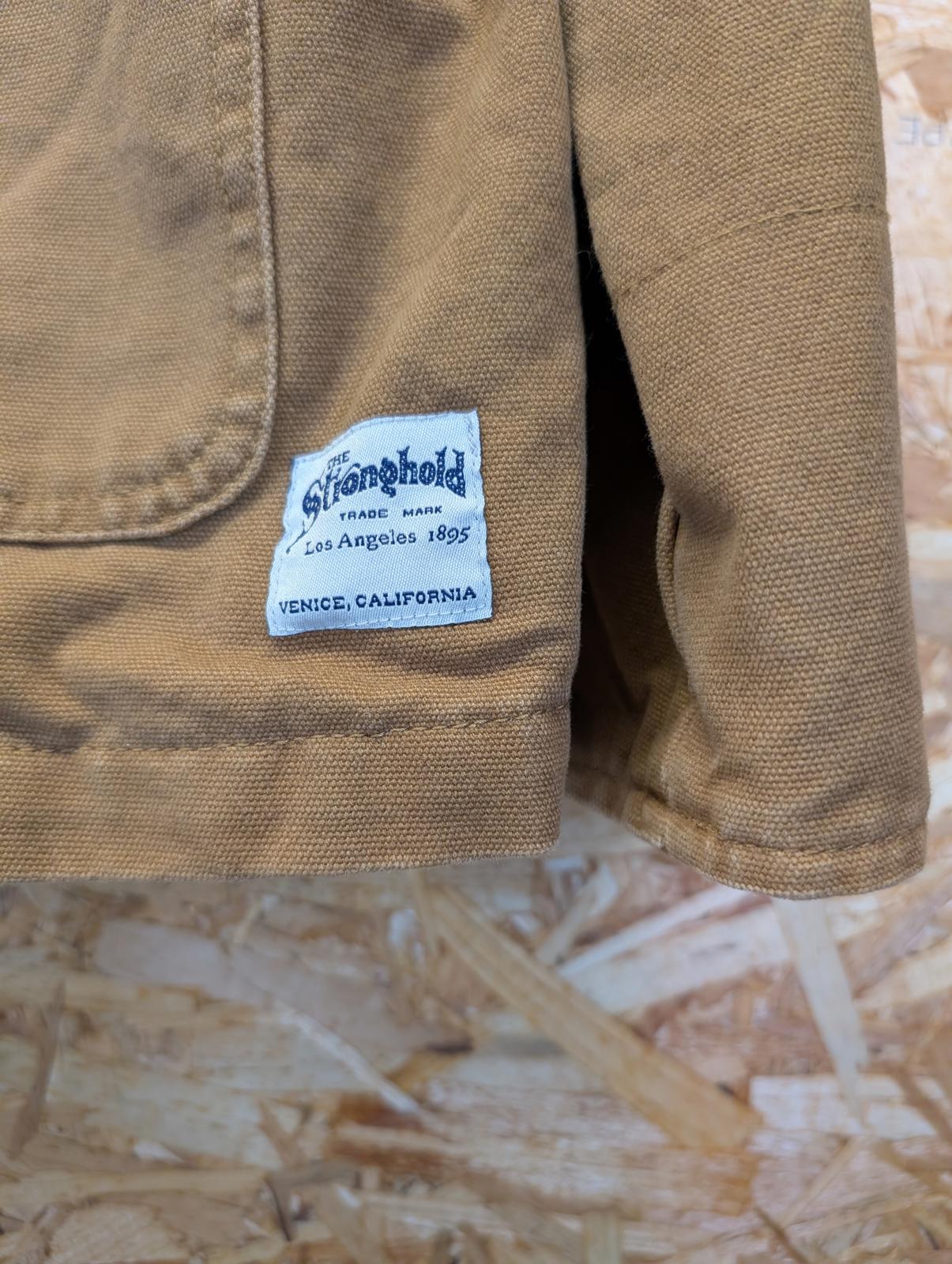 Stronghold Canvas Chore Jacket XXL Men Duck Tan Denim Pockets Utility Brown