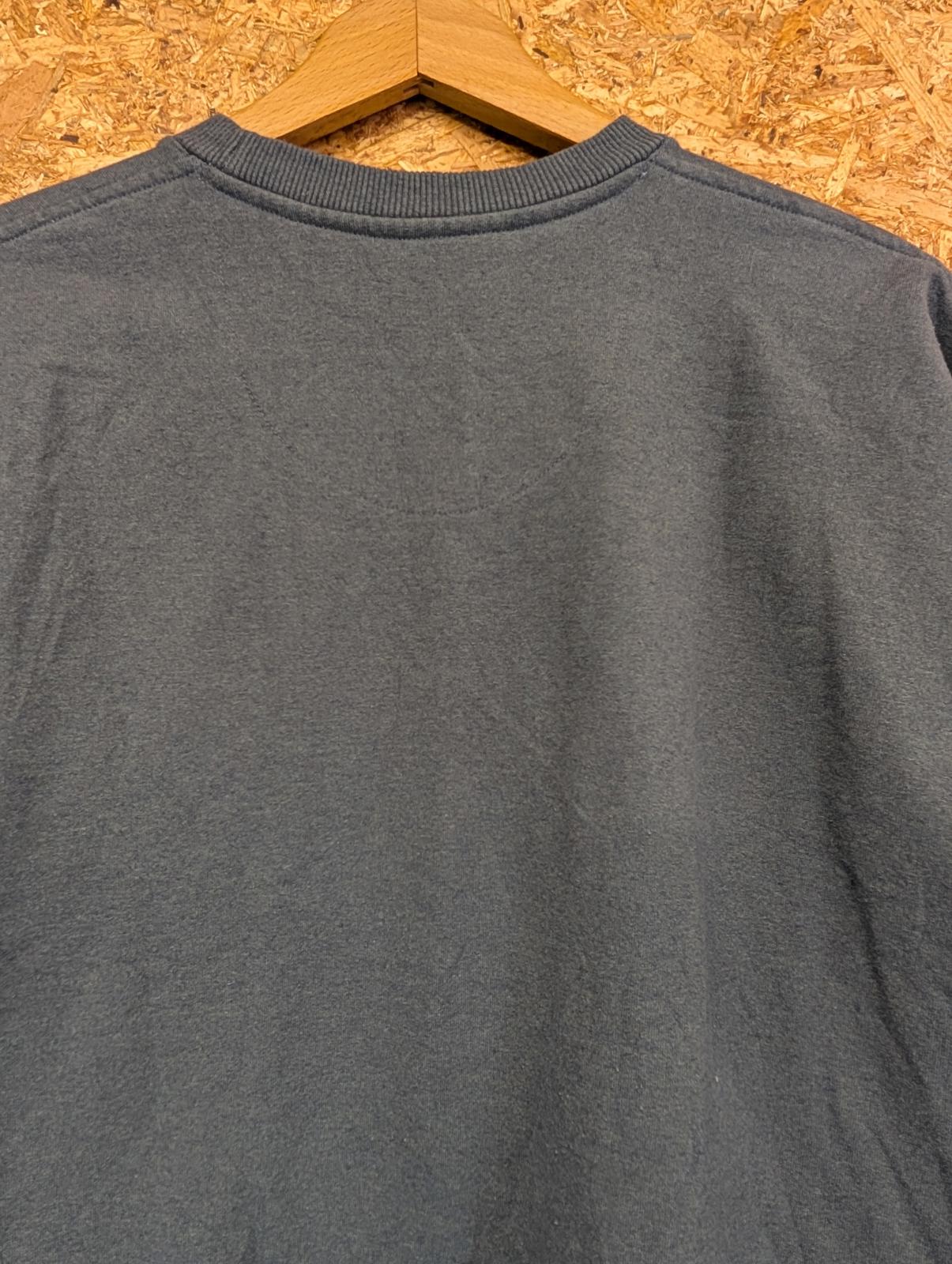 Patagonia Crew Neck Sweatshirt XL Men Pullover Teal Blue Jumper Bear P6 Logo