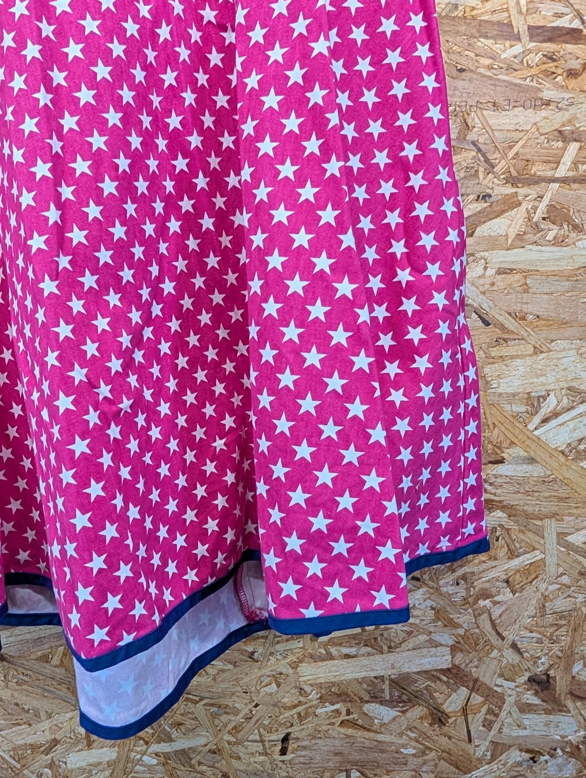 Lindy Bop Halterneck Dress Size 16 Women Pink Stars 50s Style Short Mid Length