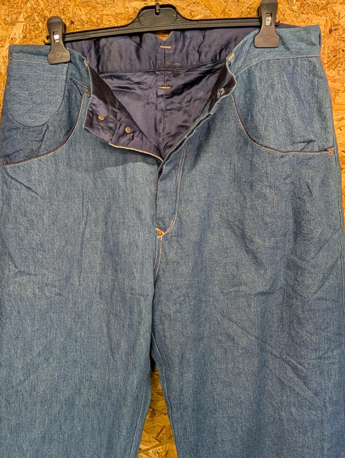 Levis RED Bagged Jeans W36 Redline Selvedge Silk Lined Hemp Baggy Japanese