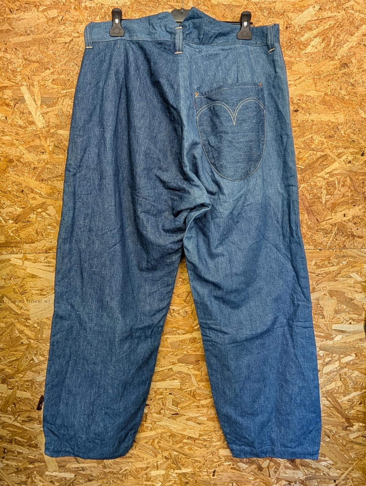 Levis RED Bagged Jeans W36 Redline Selvedge Silk Lined Hemp Baggy Japanese