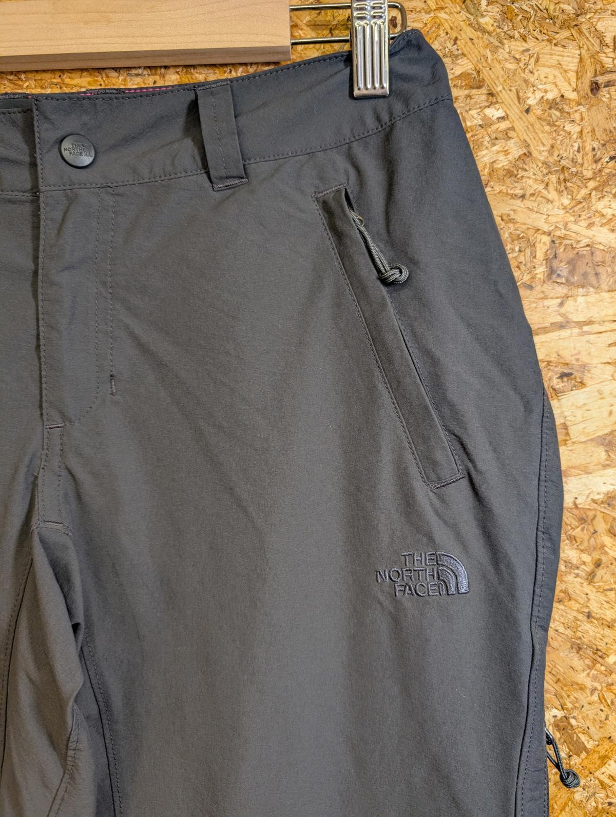 North Face Grey Trousers W28 L31 UK SZ 10 Women Walking Hiking Stretch Straight