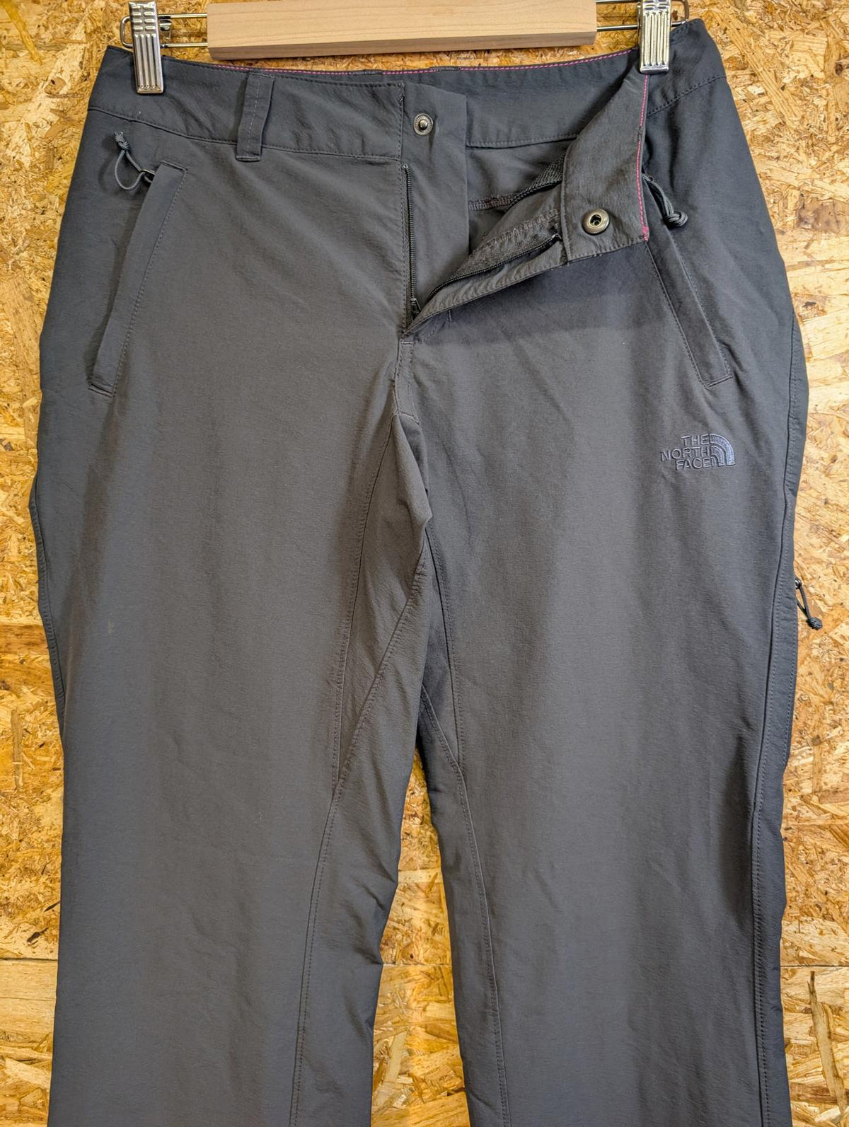 North Face Grey Trousers W28 L31 UK SZ 10 Women Walking Hiking Stretch Straight