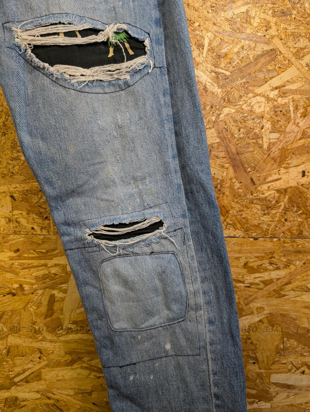 Levis 512 Slim Jeans W32 L32 Men Light Blue Distressed Stretch Red Tab Zip Fly