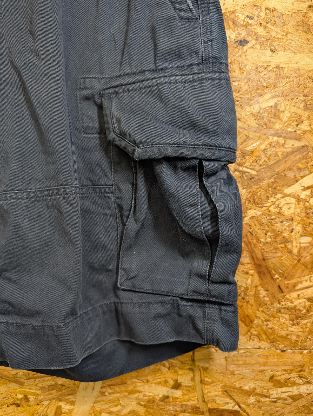 Ralph Lauren Cargo Shorts W32 Men Navy Blue Utility Pockets Canvas Polo Zip Fly