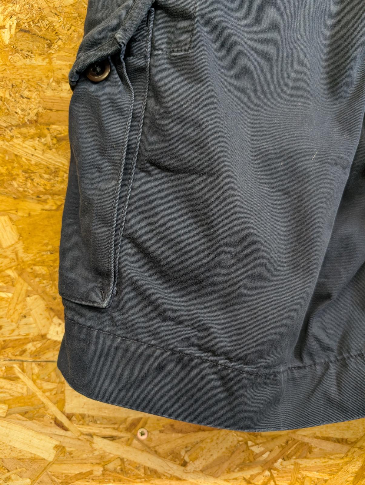 Ralph Lauren Cargo Shorts W32 Men Navy Blue Utility Pockets Canvas Polo Zip Fly