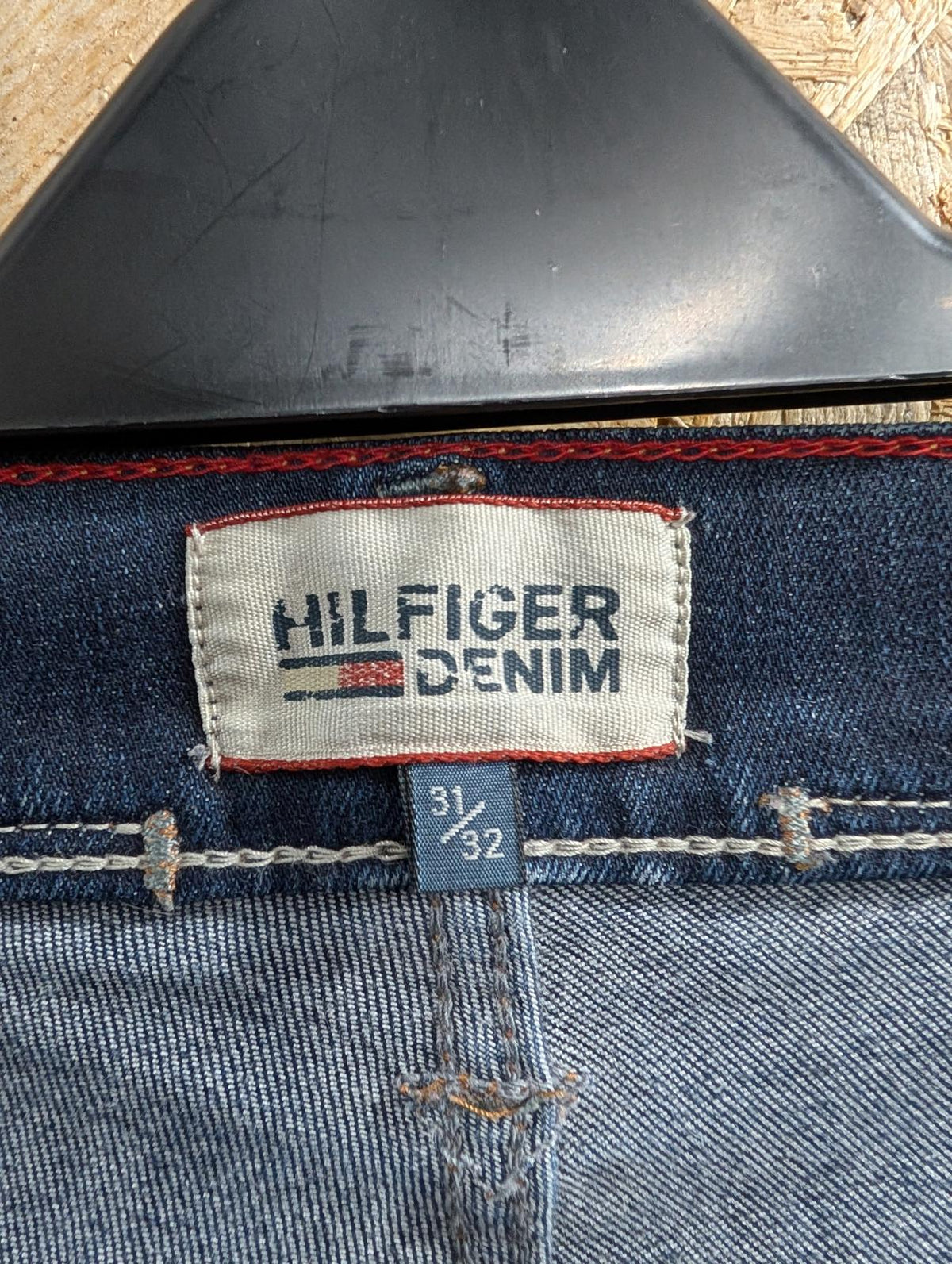 Tommy Hilfiger Sidney Slim Jeans W31 L32 Men Navy Blue Premium Stretch Denim Zip