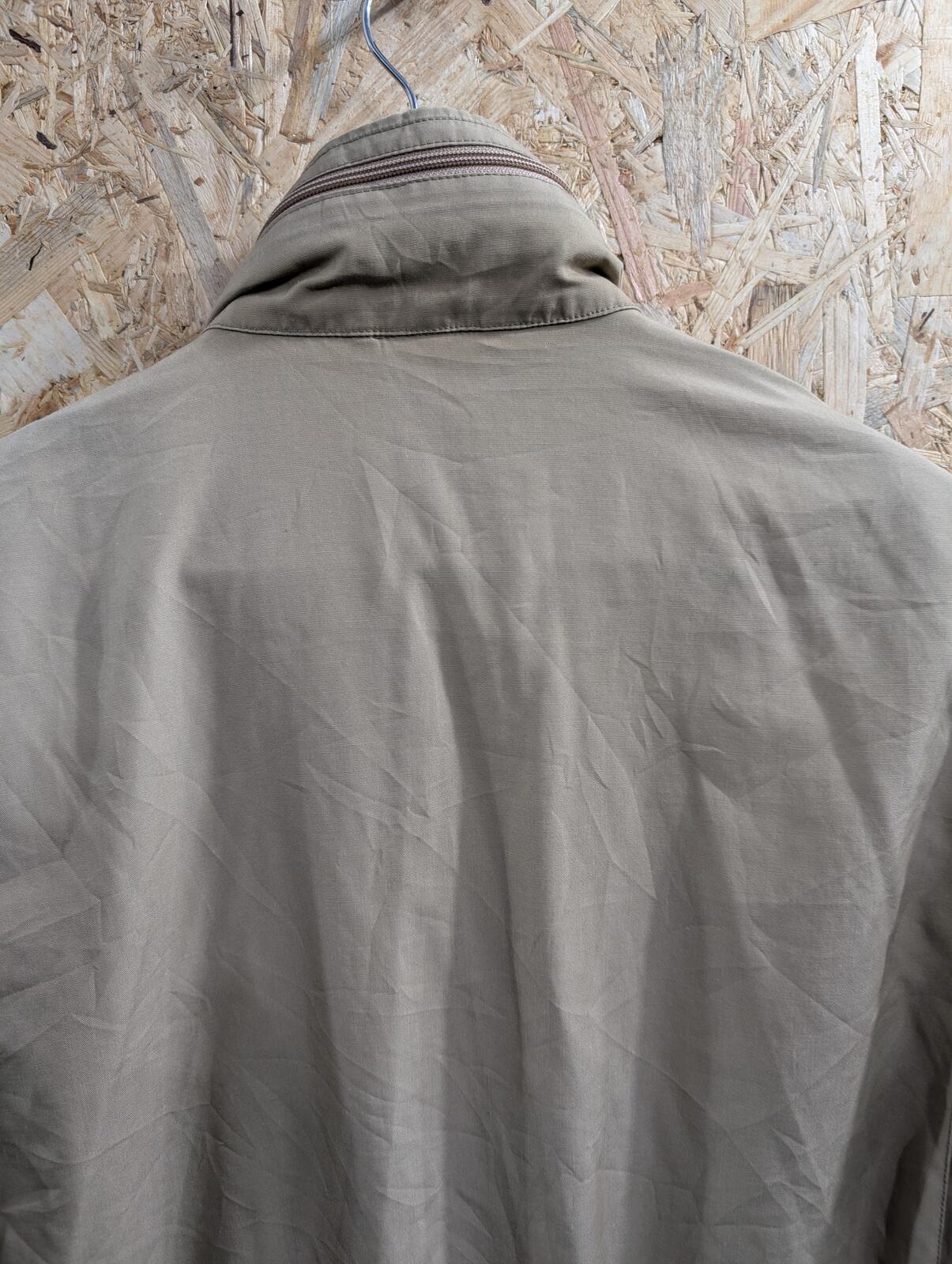 Vintage Fjallraven Canvas Utility Jacket Large Men Beige Tan 80s Toggle Hooded