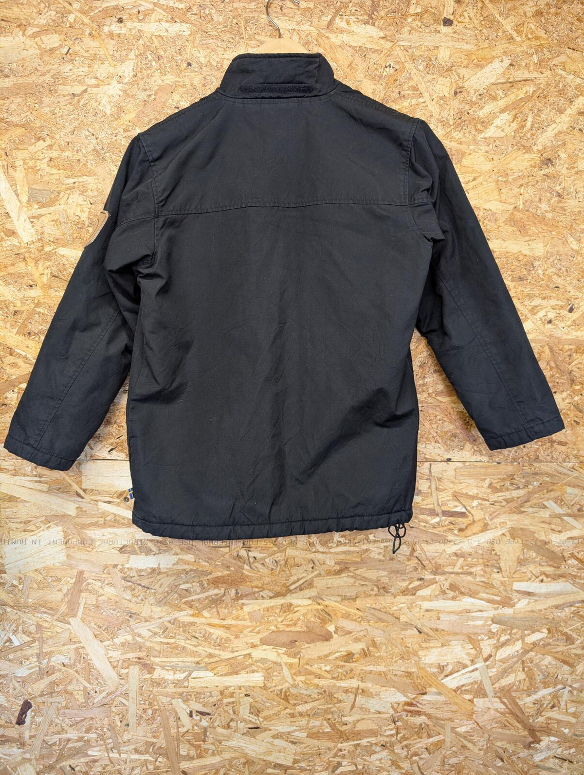 Fjallraven G1000 Black Jacket Age 9-10 Size 140cm Kid Fleece Lined Canvas Sherpa