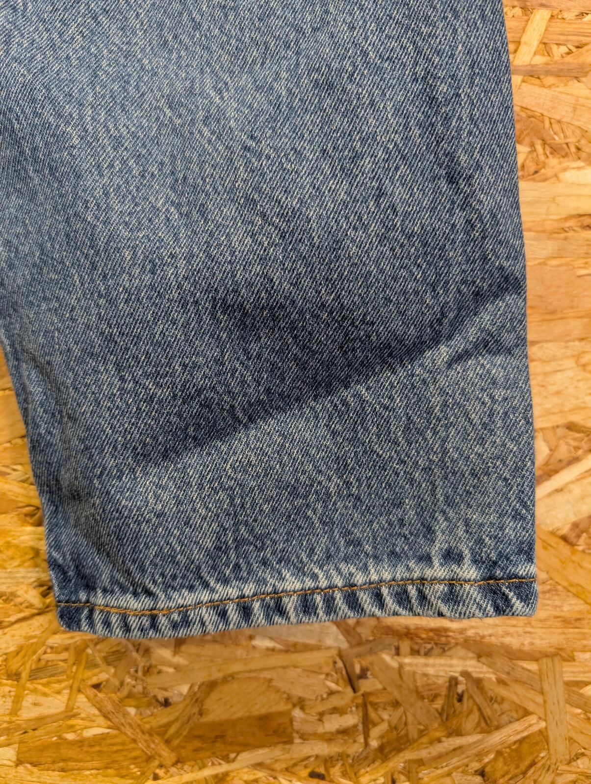 Levis 501 Original Cropped Jeans Size 8 W30 L26 Women Light Blue Button Fly