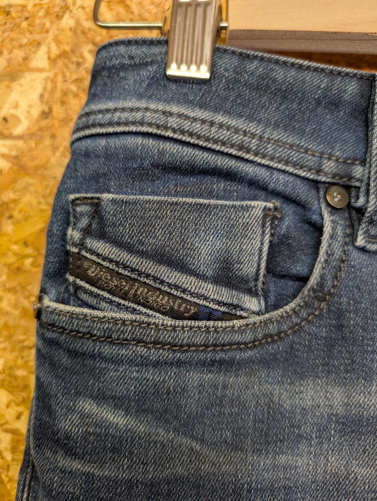 Diesel Sleenker Jeans W29 L30 Men Slim Dark Wash Navy Blue Indigo 048JM Skinny