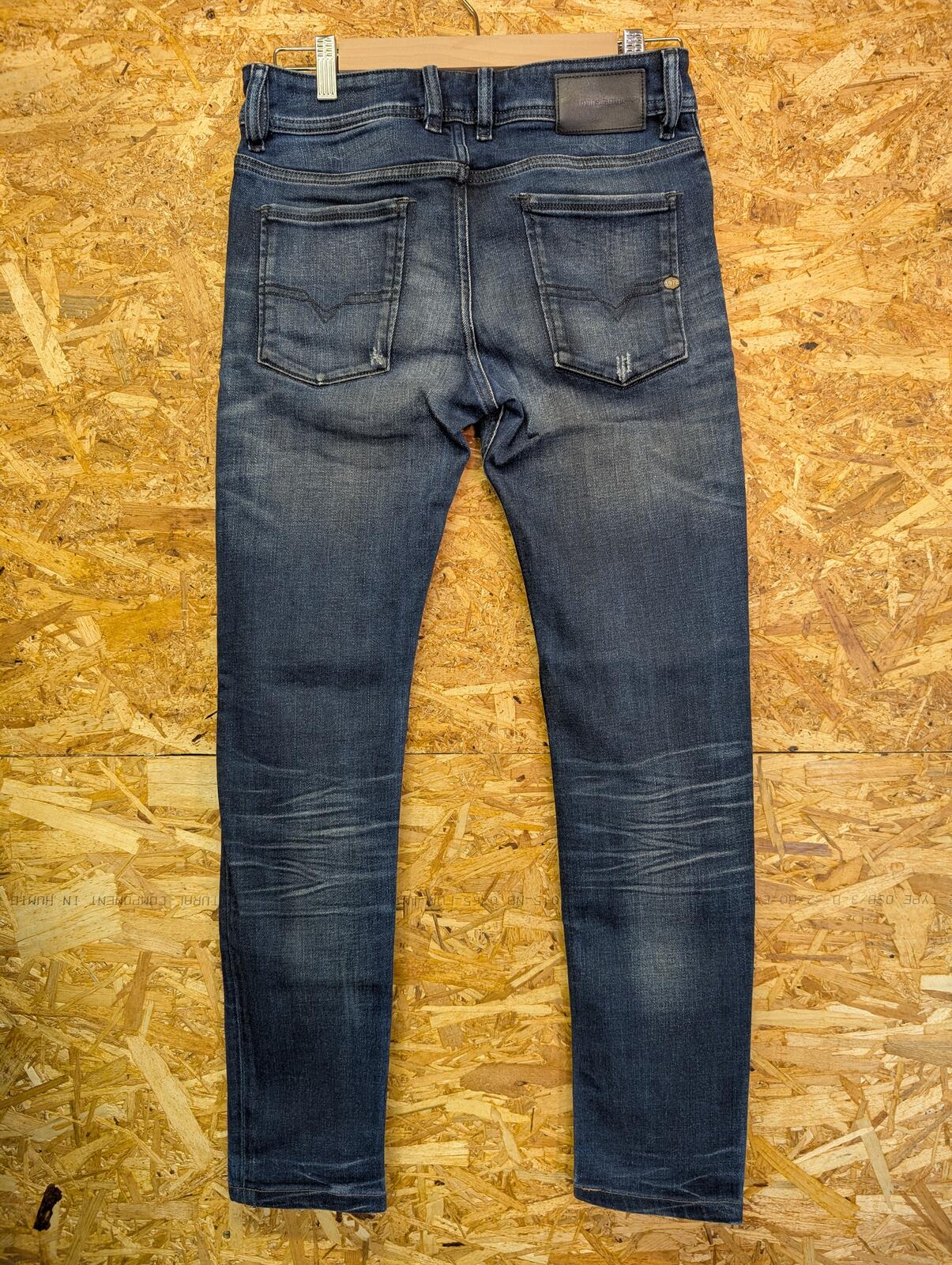 Diesel Sleenker Jeans W29 L30 Men Slim Dark Wash Navy Blue Indigo 048JM Skinny