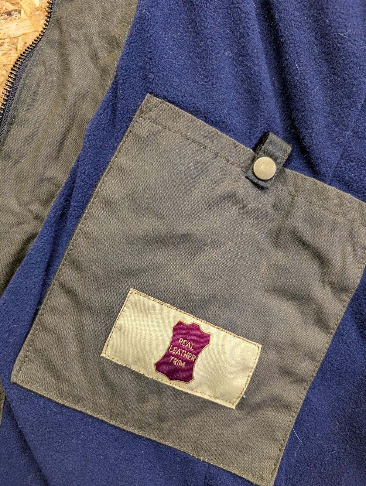 Hidepark Wax Jacket UK Size Medium Women Khaki Fleece Lined Leather Millerain