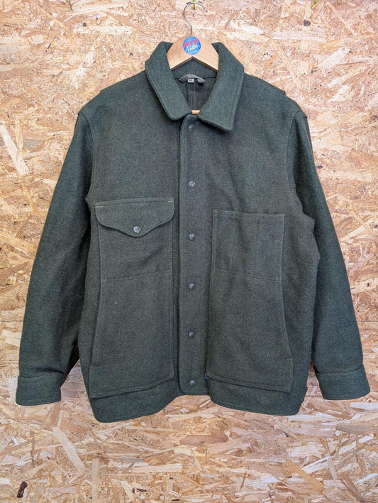Filson Mackinaw Wool Work Jacket Medium Men USA Made Green Wool Work Style 82
