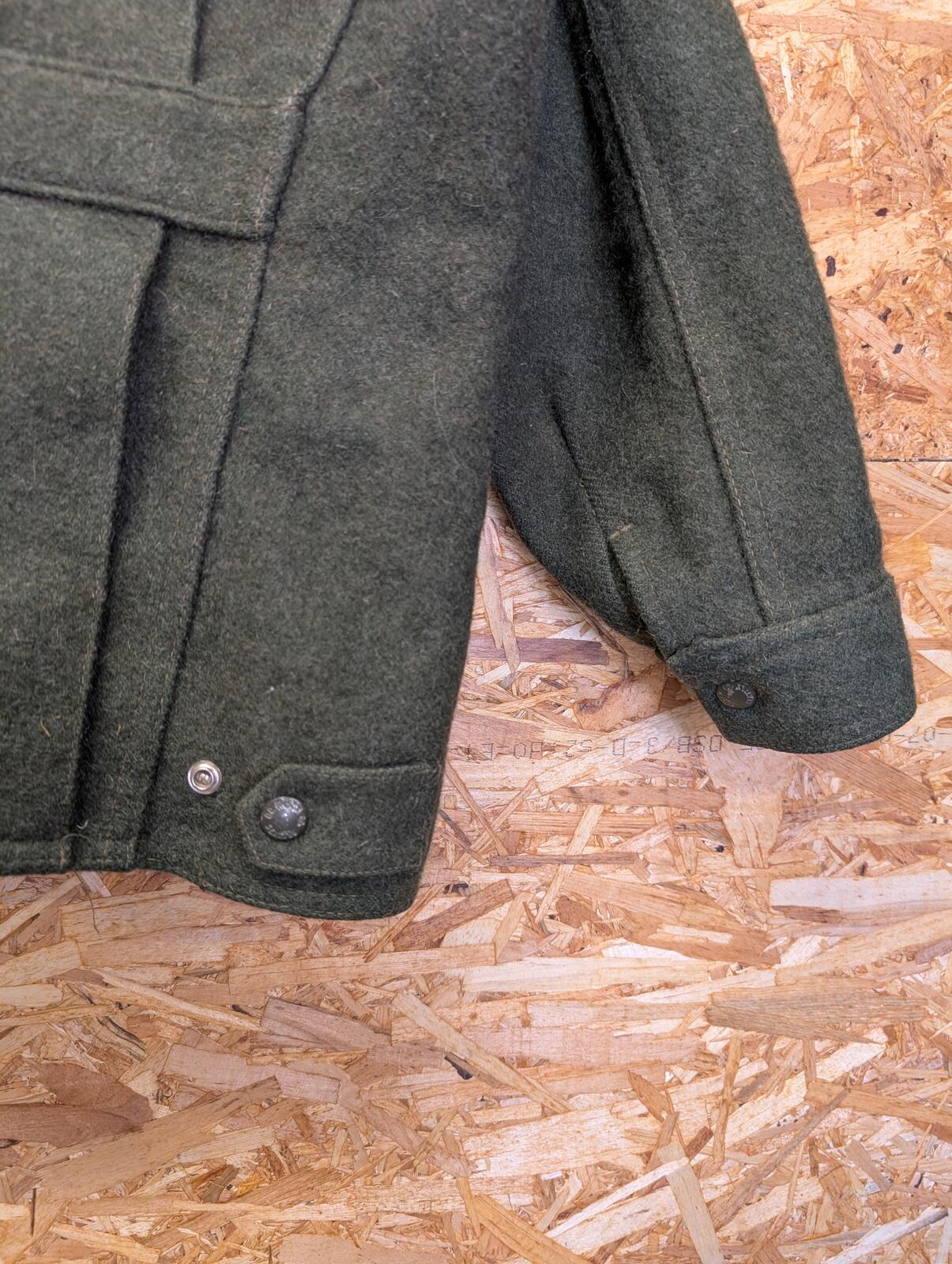 Filson Mackinaw Wool Work Jacket Medium Men USA Made Green Wool Work Style 82