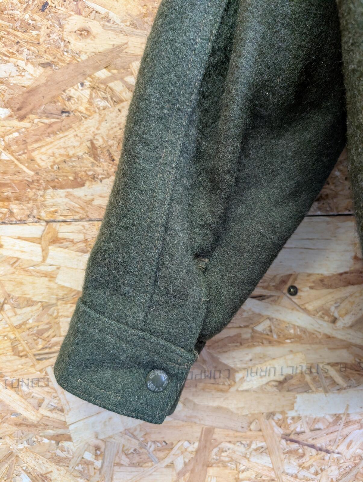 Filson Mackinaw Wool Work Jacket Medium Men USA Made Green Wool Work Style 82