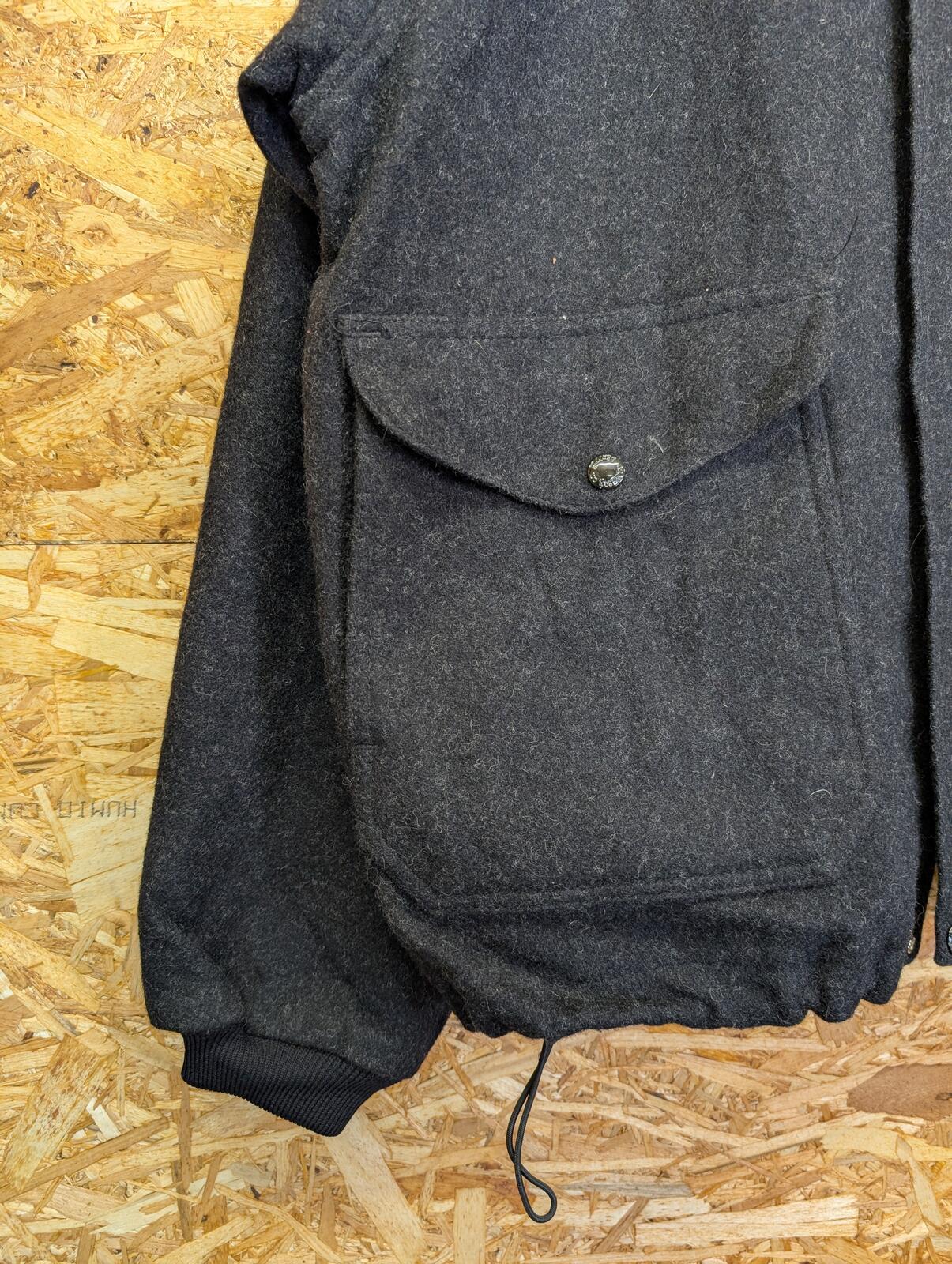 Filson Wool Ranger Bomber Jacket XL Men Style 193 Mackinaw Charcoal Grey USA Zip