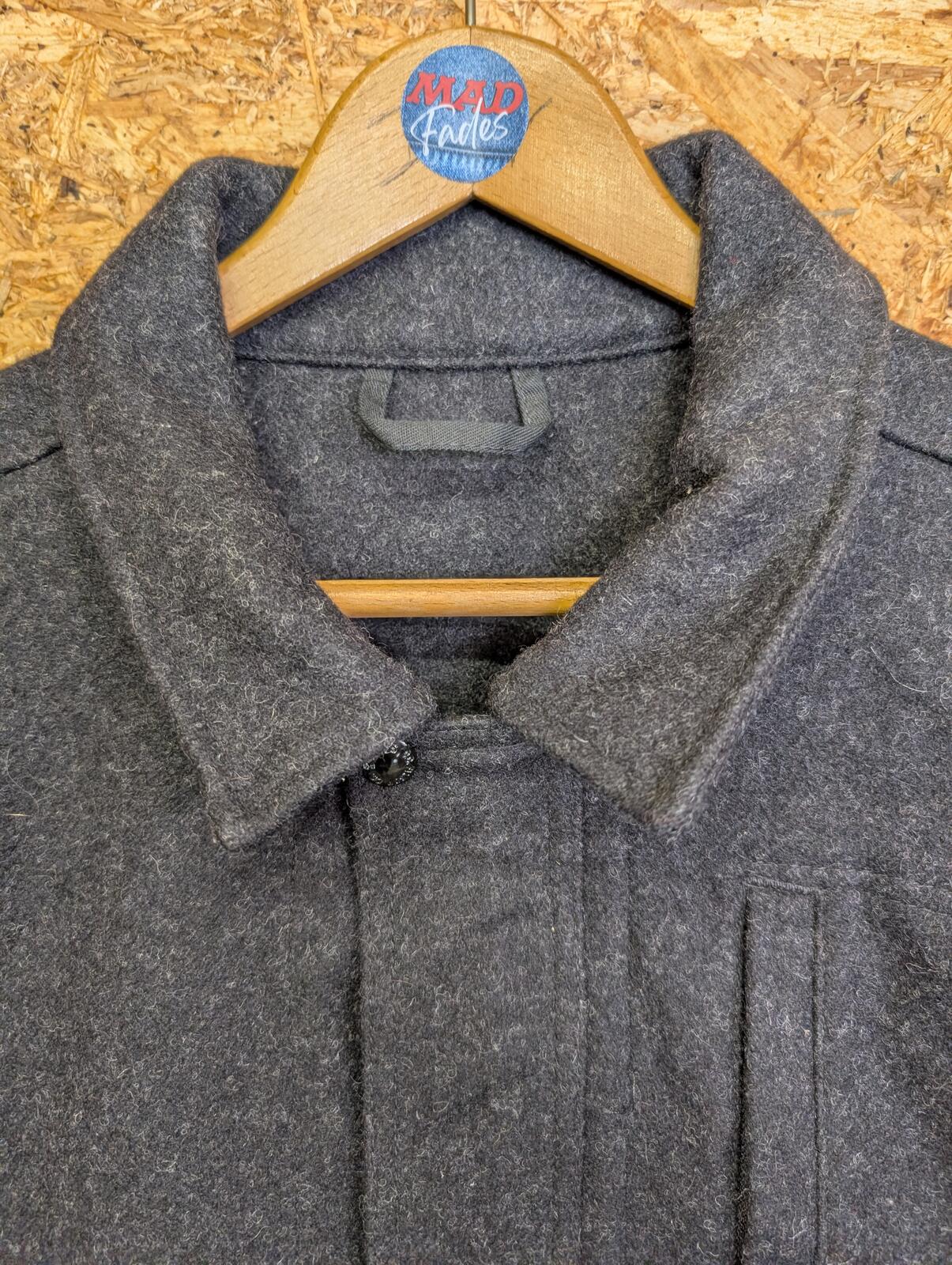 Filson Wool Ranger Bomber Jacket XL Men Style 193 Mackinaw Charcoal Grey USA Zip