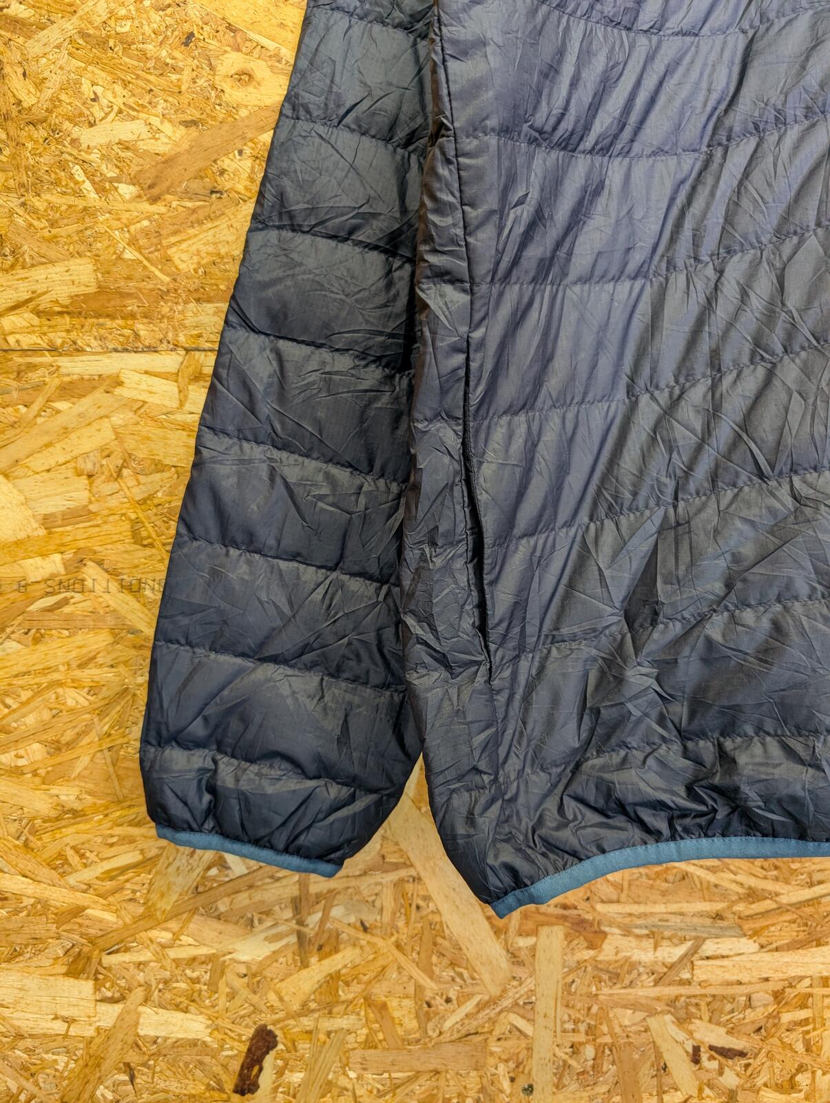 Patagonia Down Snap-T Pullover Large Men Navy Blue Quilted Primaloft Layer Nano