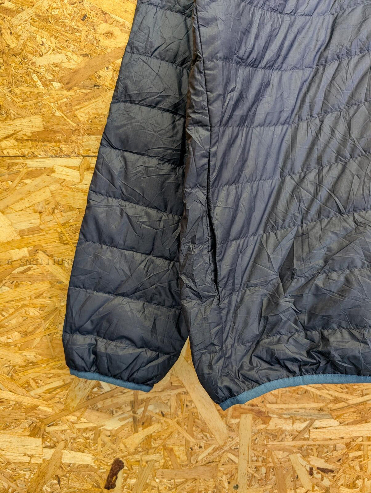 Patagonia Down Snap-T Pullover Large Men Navy Blue Quilted Primaloft Layer Nano