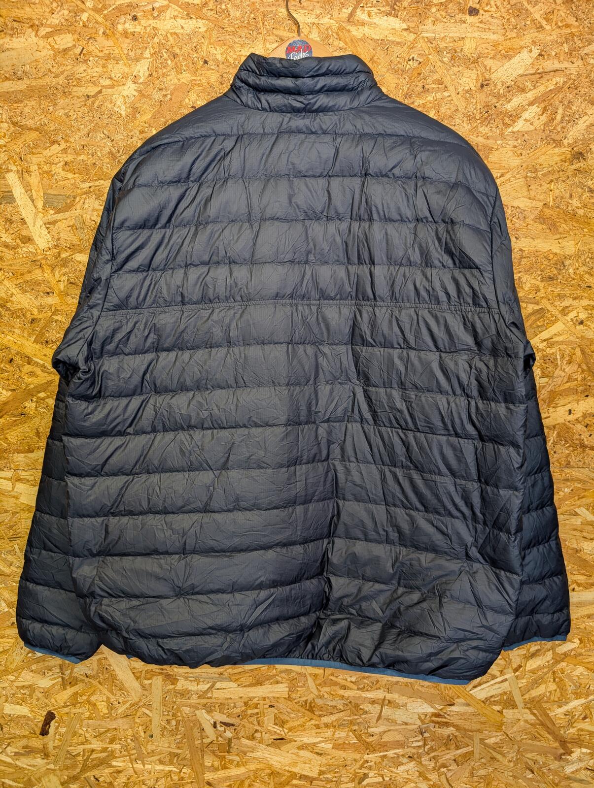 Patagonia Down Snap-T Pullover Large Men Navy Blue Quilted Primaloft Layer Nano